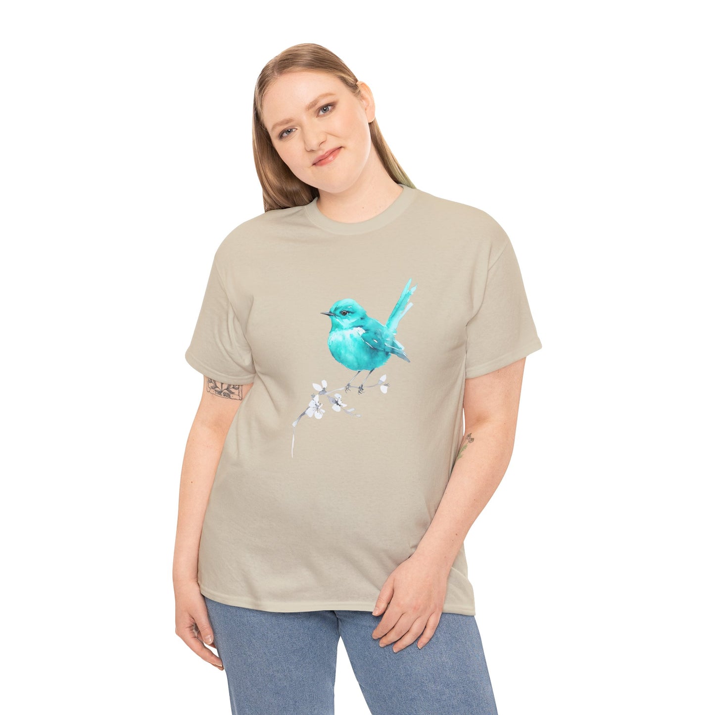 Tommy's Turquoise Bird Adult Shirt