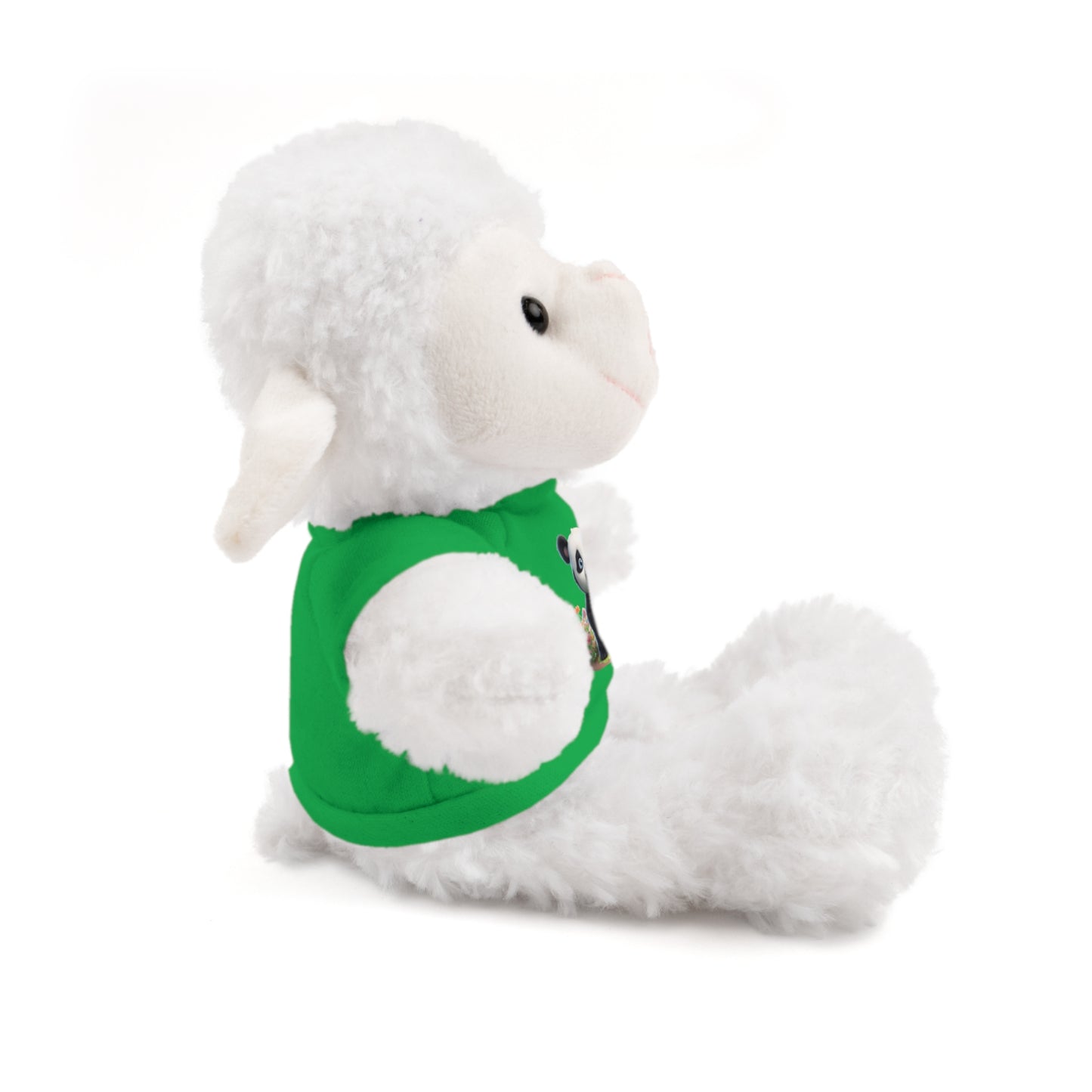 Panda on Tee Plush Animals