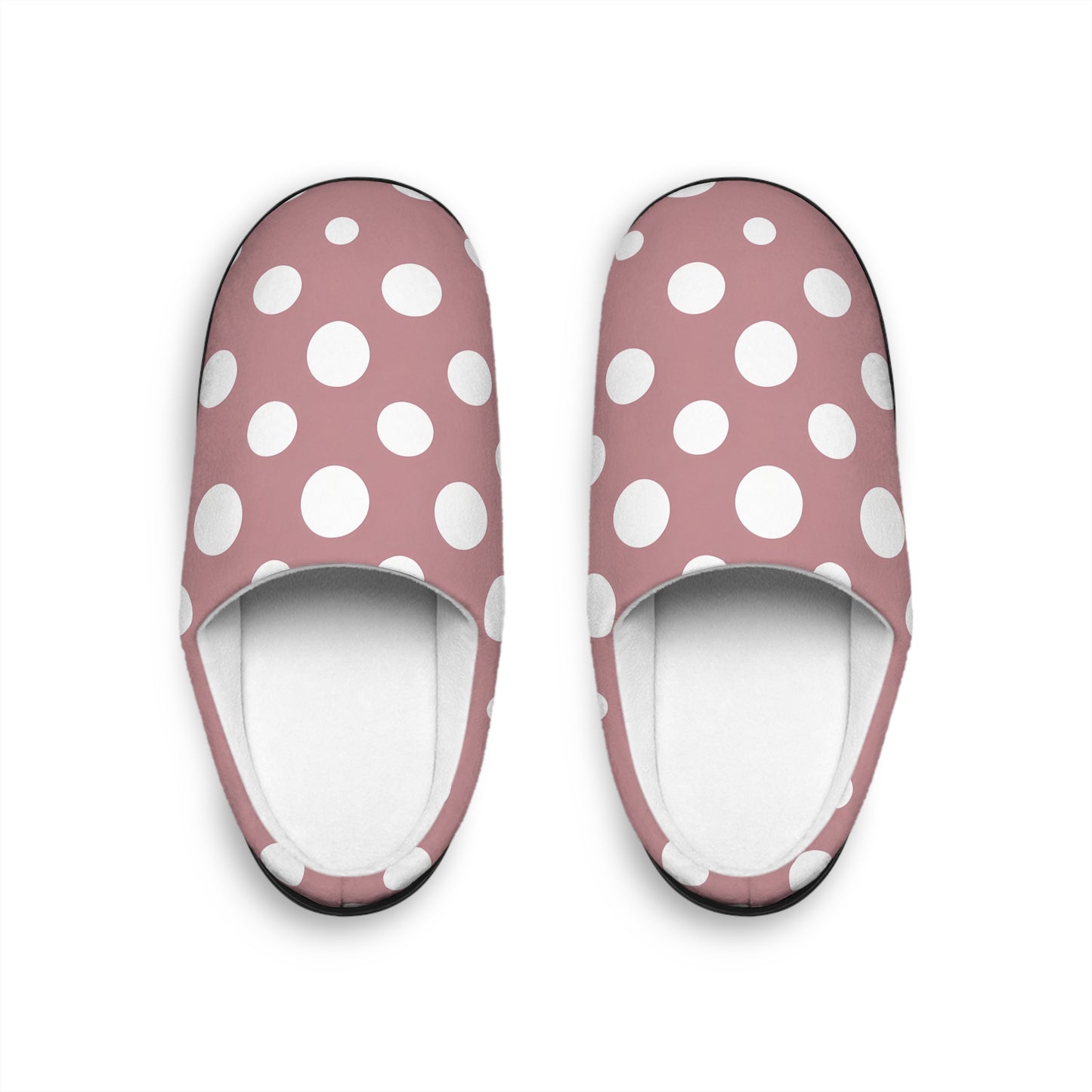 Philomena's Pink Polka Dot Women's Indoor Slippers