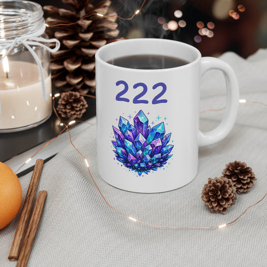 222 Crystal Ceramic Mug, Coffee Cup