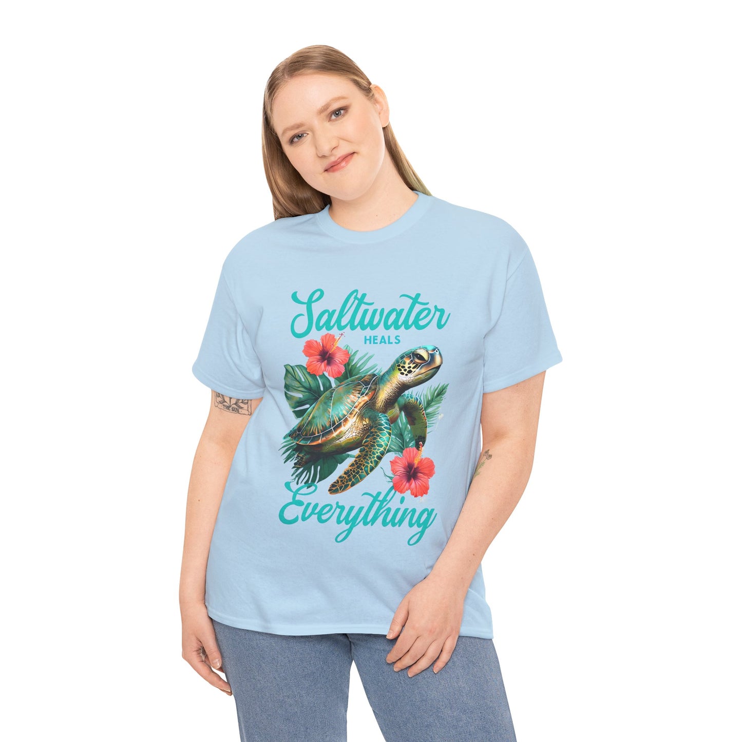 Sally's Saltwater Heals Everything Adult Shirt