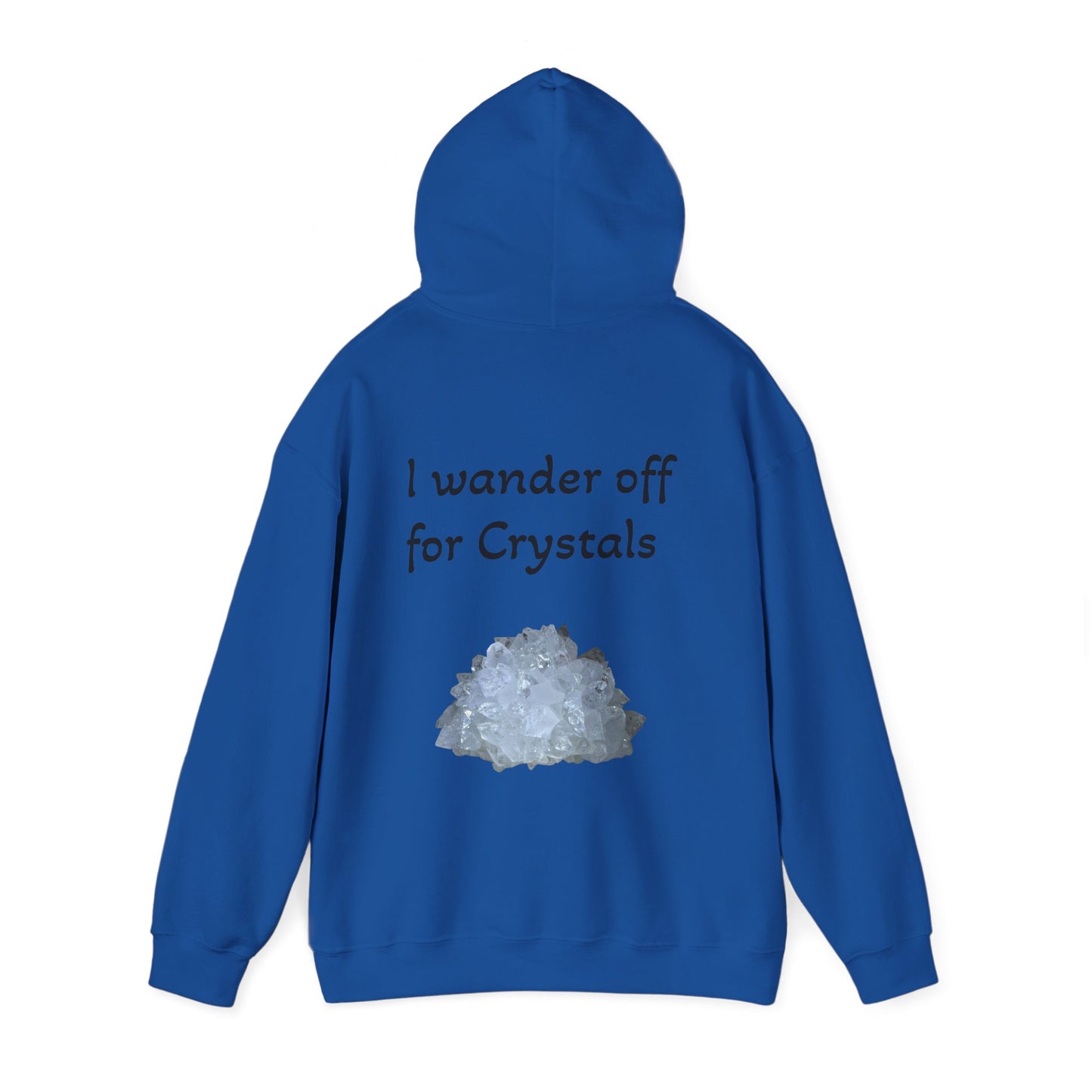 Savanna's  "Sparkle Alert: I wander off for Crystals" Adult Sweatshirt - Hooded