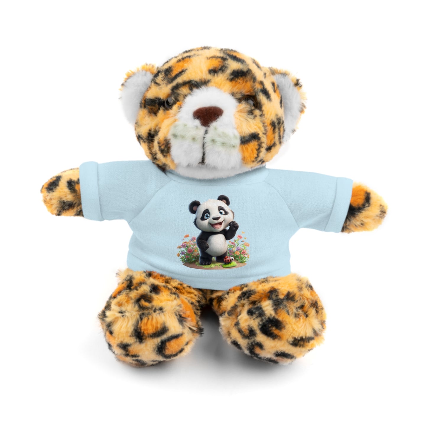 Panda on Tee Plush Animals