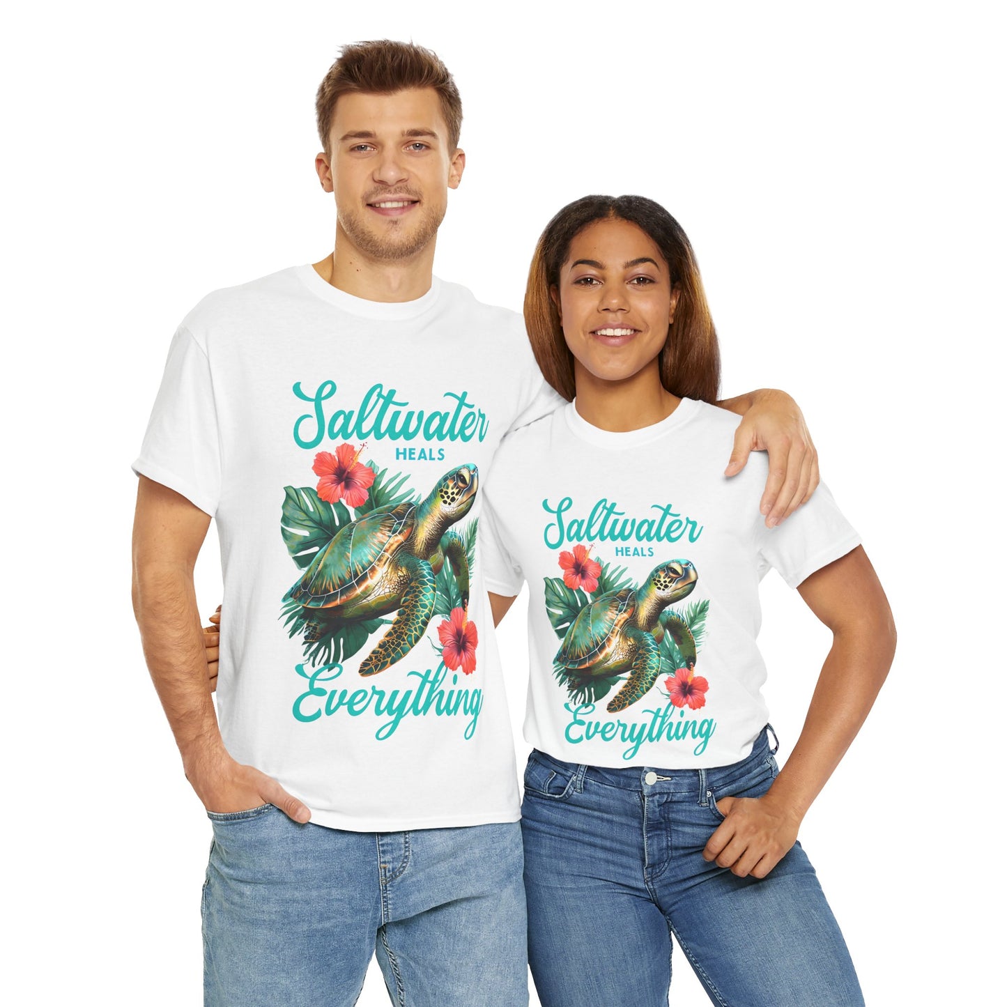 Sally's Saltwater Heals Everything Adult Shirt