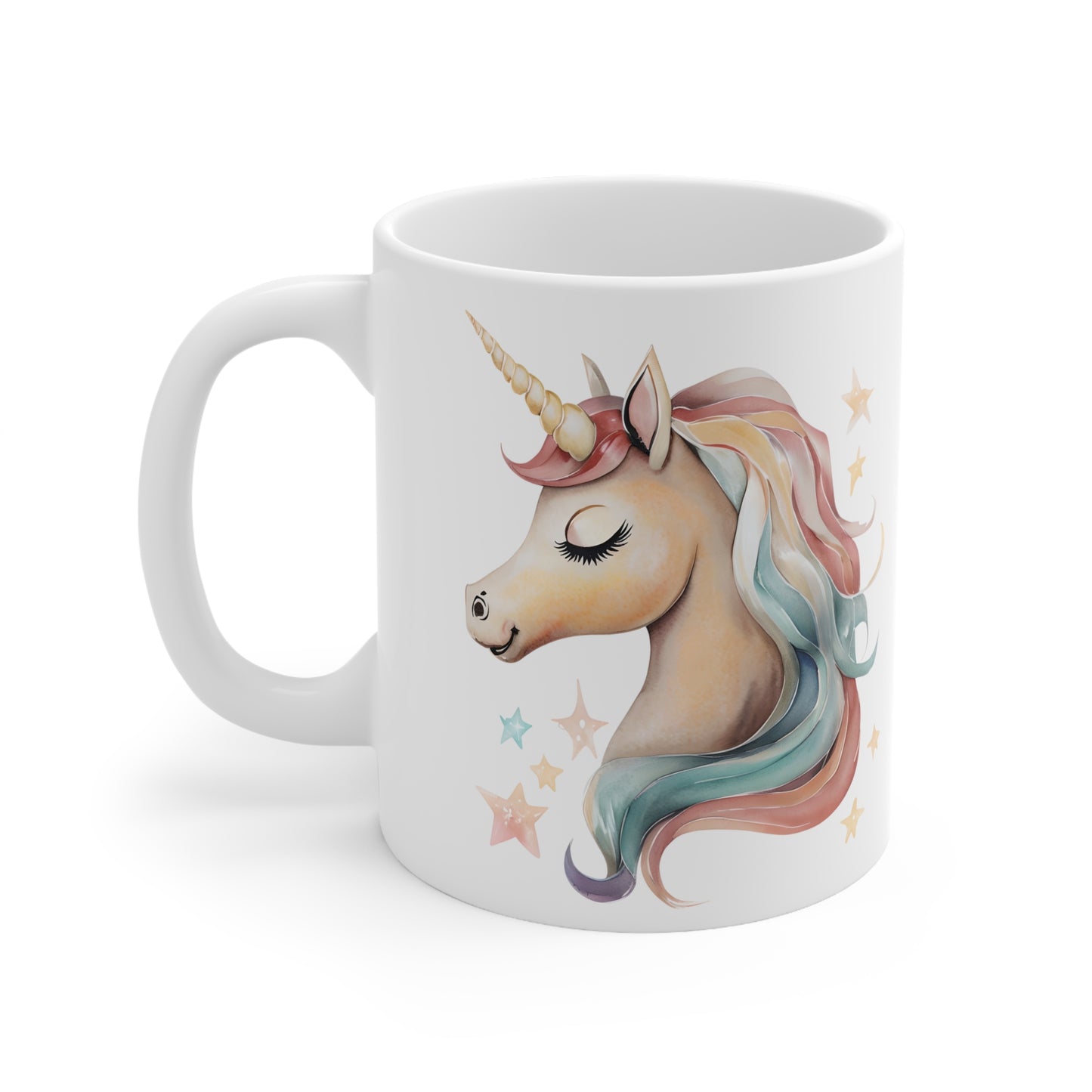 Mary's Magical Unicorn Ceramic Mug, Coffee Cup