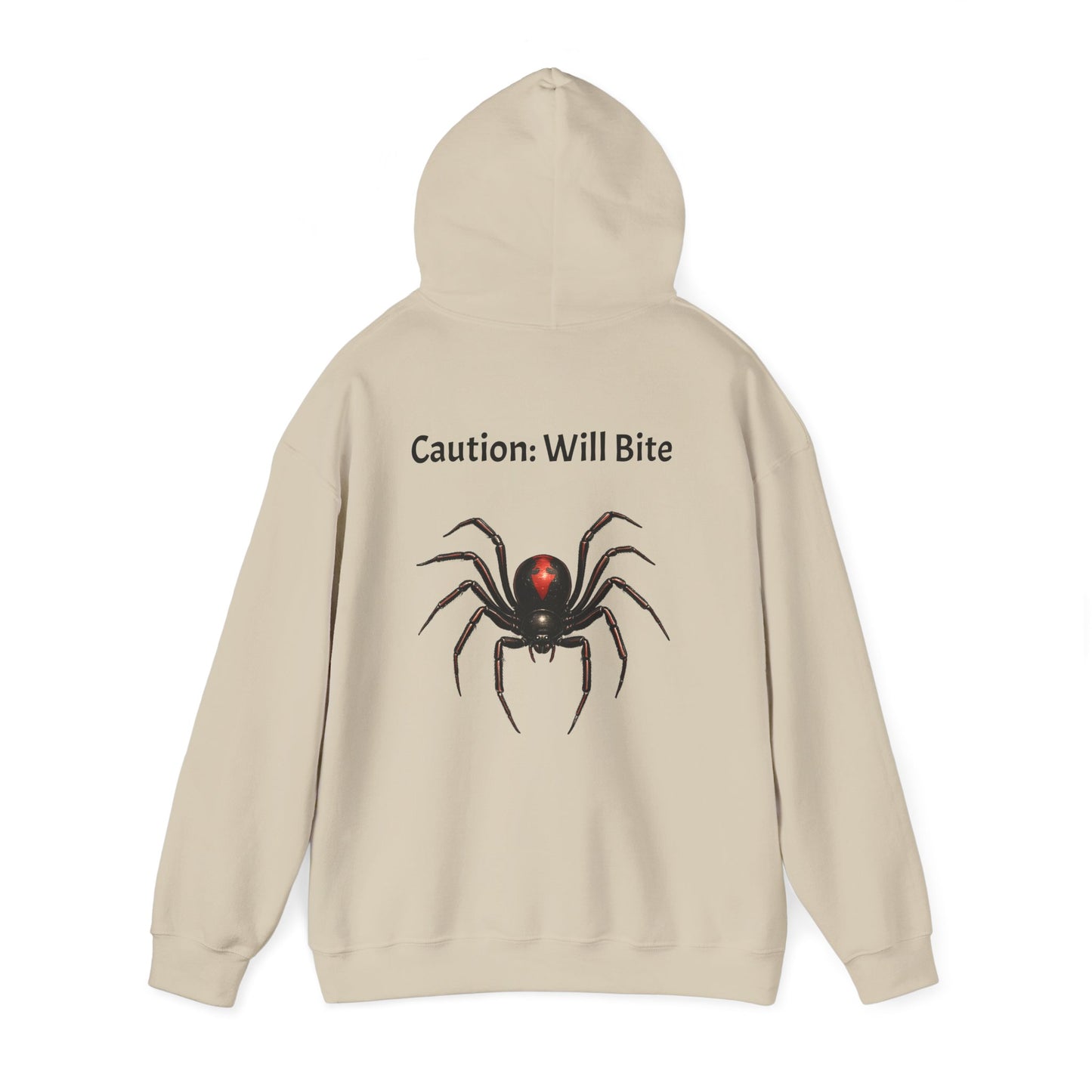 Casper's Caution: Will Bite Adult Sweatshirt - Hooded