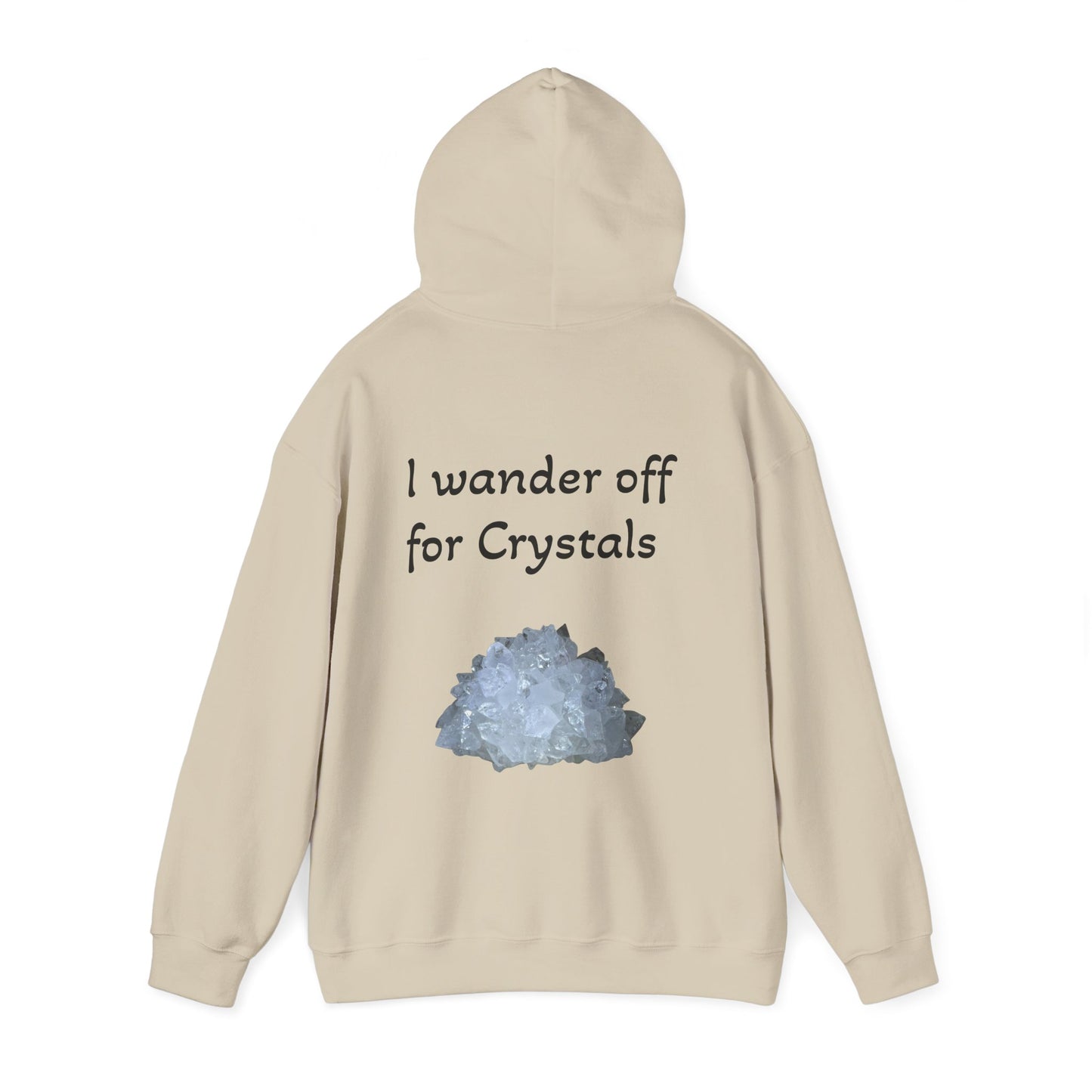 Savanna's  "Sparkle Alert: I wander off for Crystals" Adult Sweatshirt - Hooded
