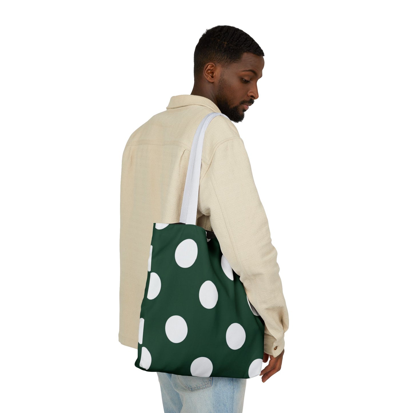 Gretel's Green Polka Dot Tote Bag