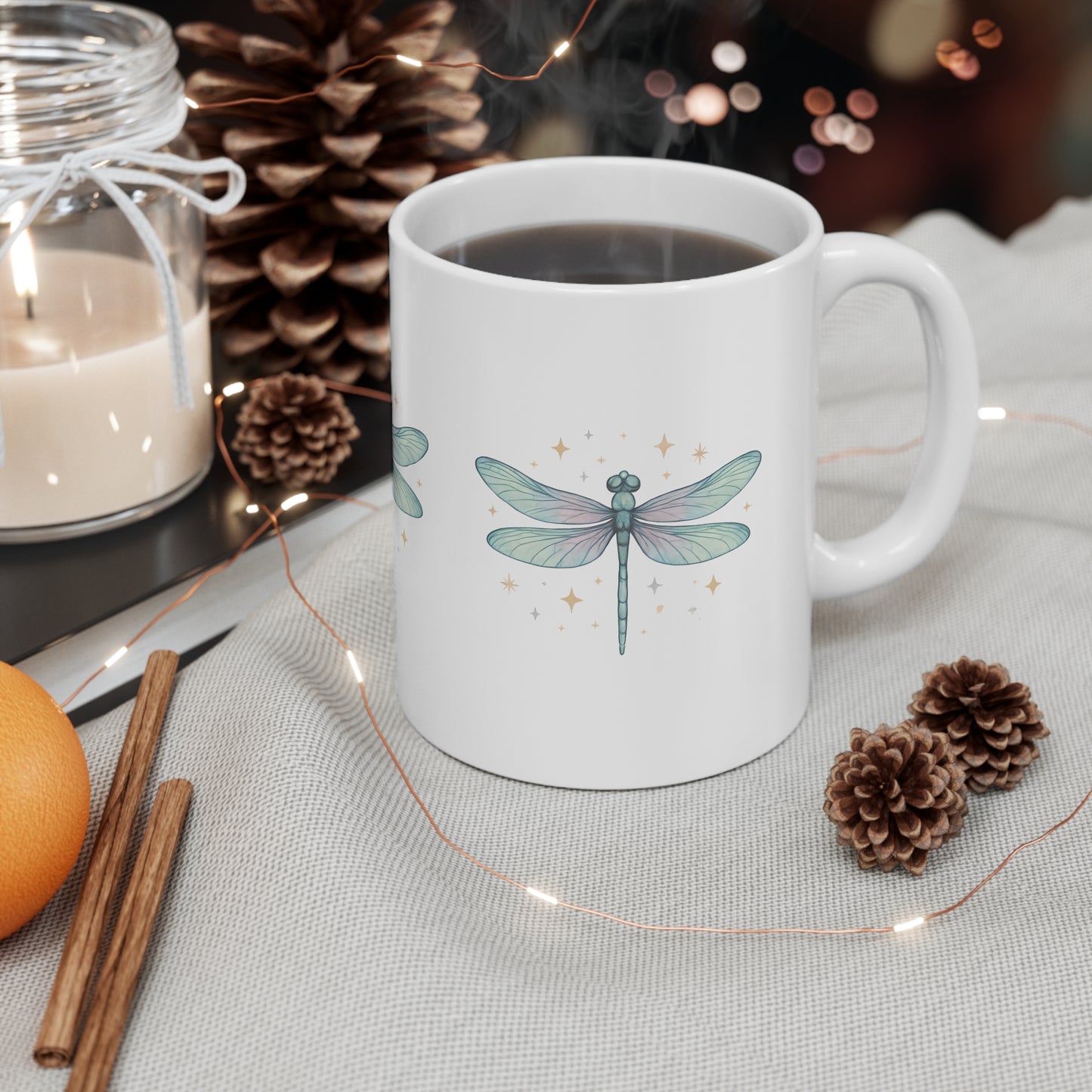 Dorian's Dragonfly Ceramic Mug, Coffee Cup
