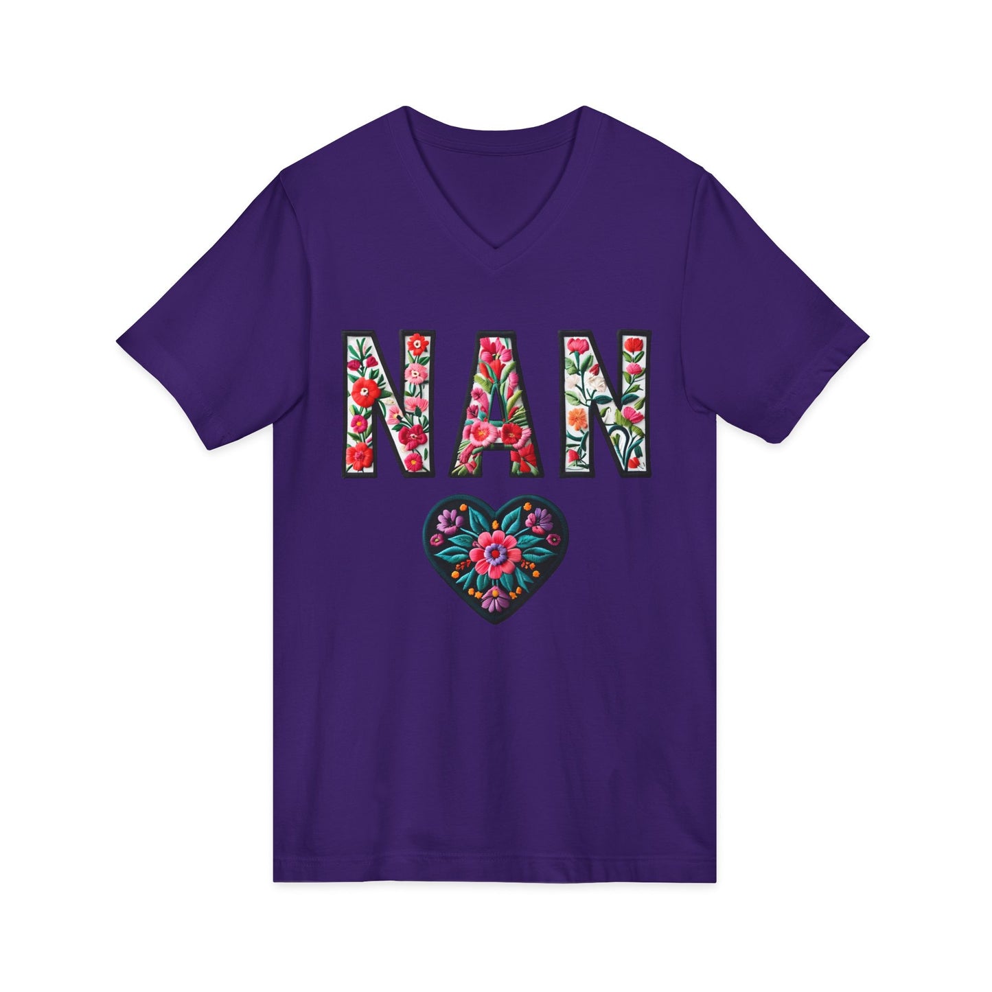 Nadia's Nan V-Neck Adult Shirt