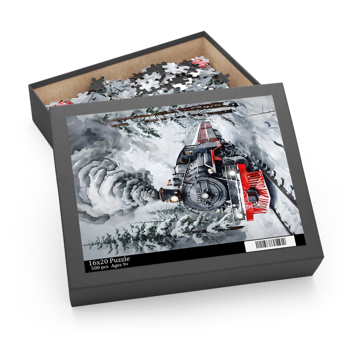 Steam Train Winter 500 Piece Jigsaw Puzzle