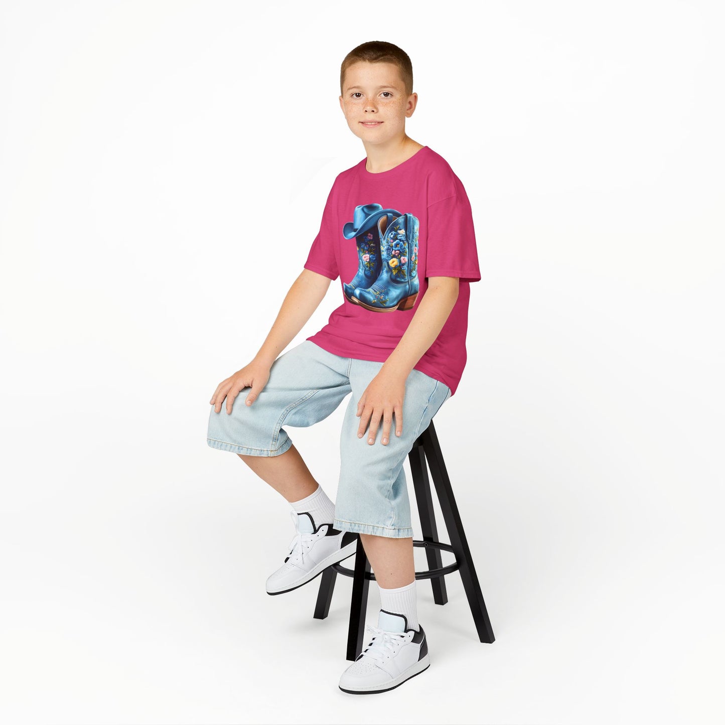 Kia's Cowboy Boots Youth Top