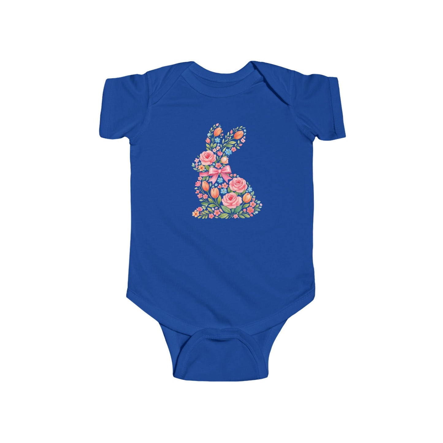 Floral Bunny Infant Bodysuit