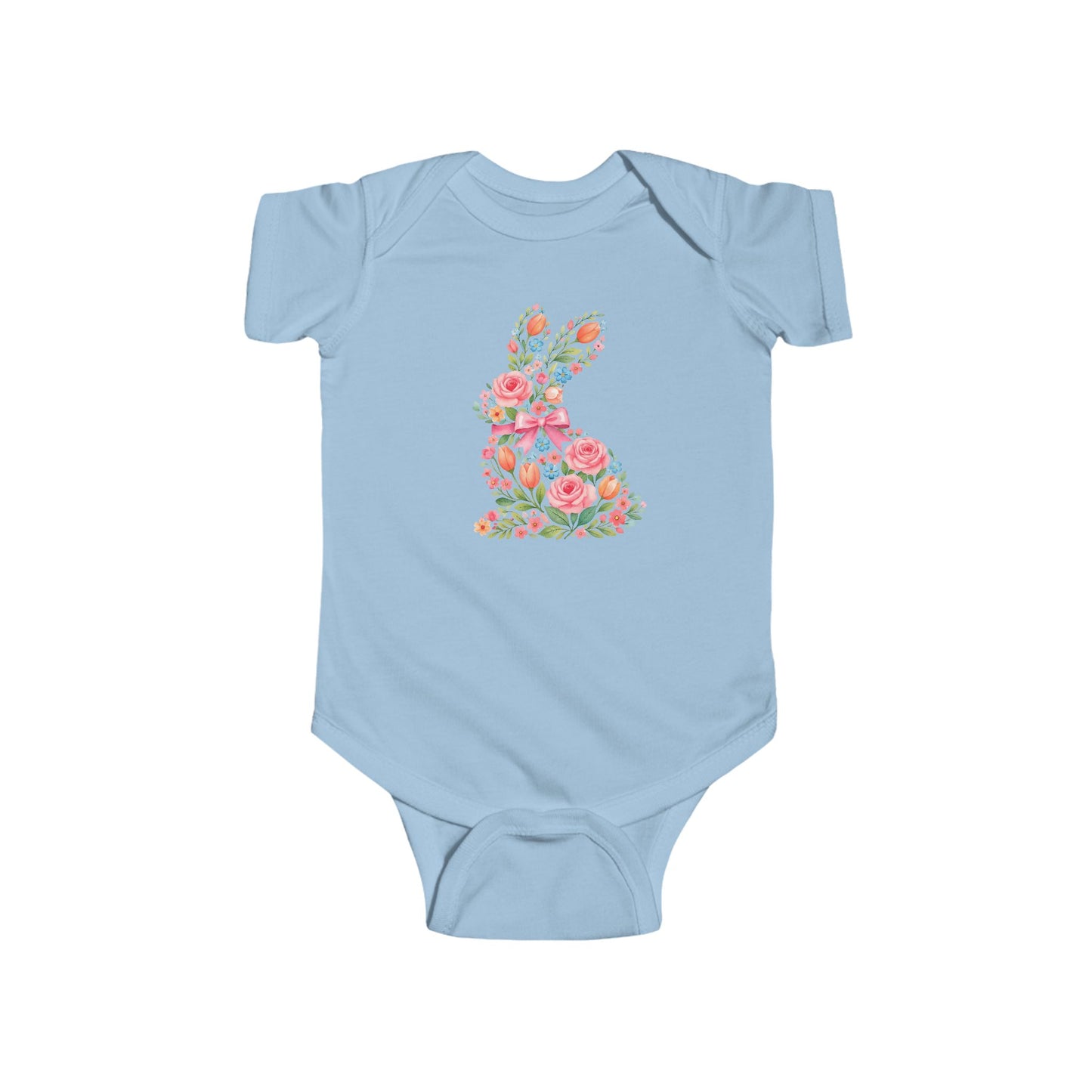 Floral Bunny Infant Bodysuit