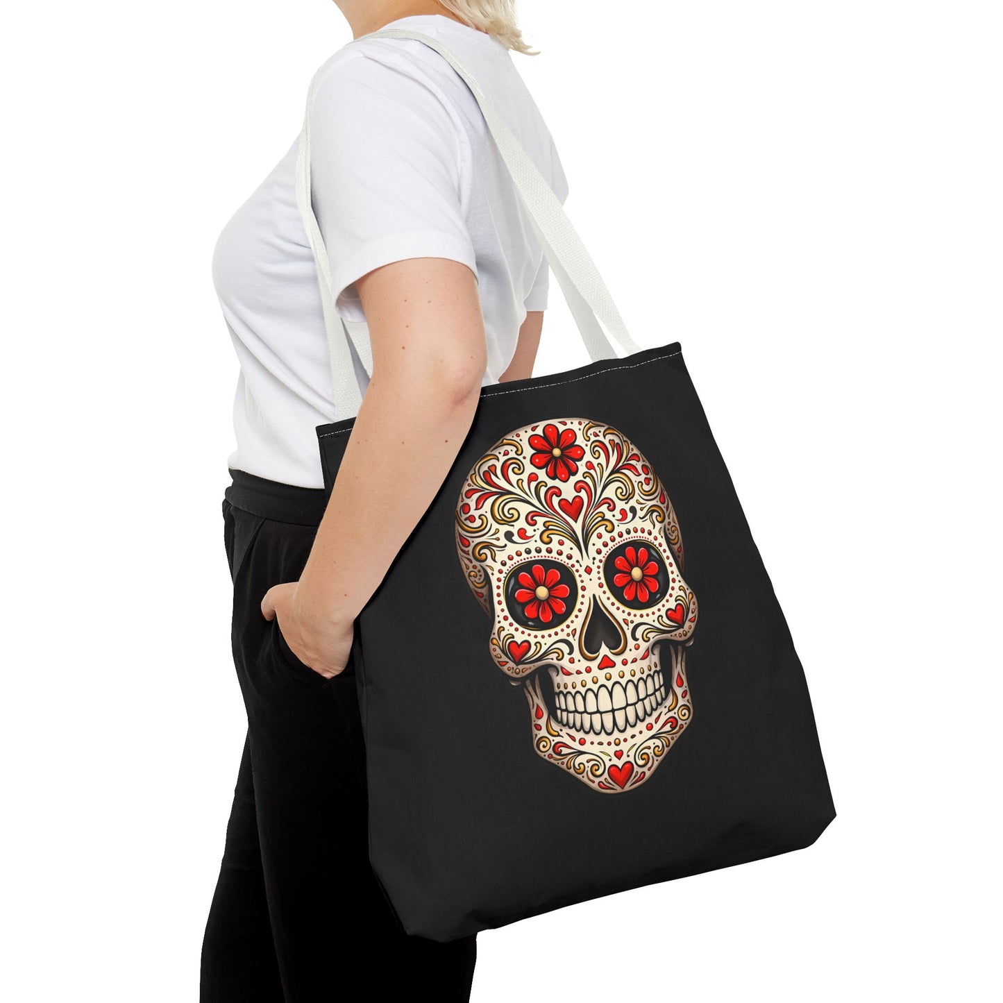 Ruby's Red Sugar Skull Tote Bag