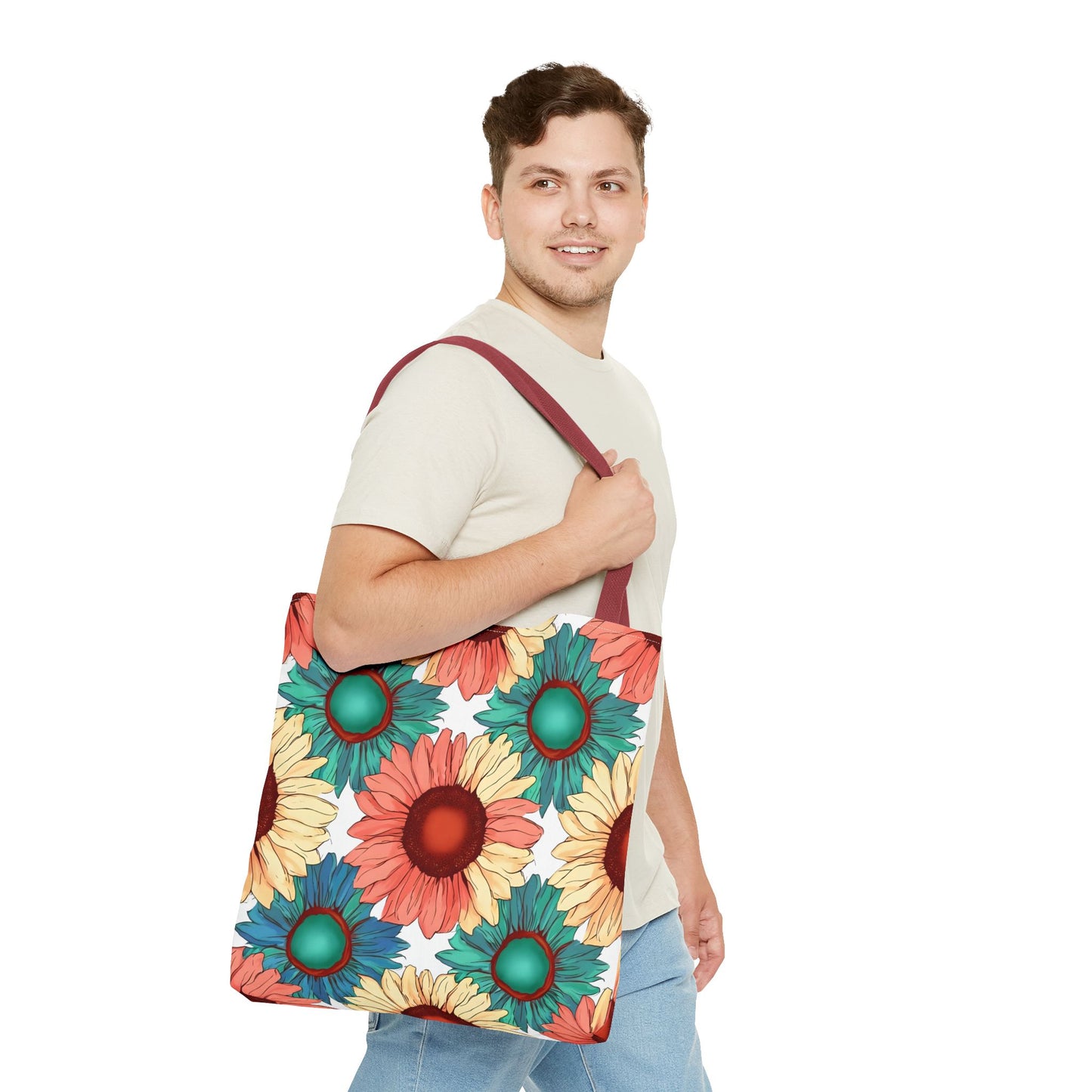 Coco's Colorful Sunflower Tote Bag
