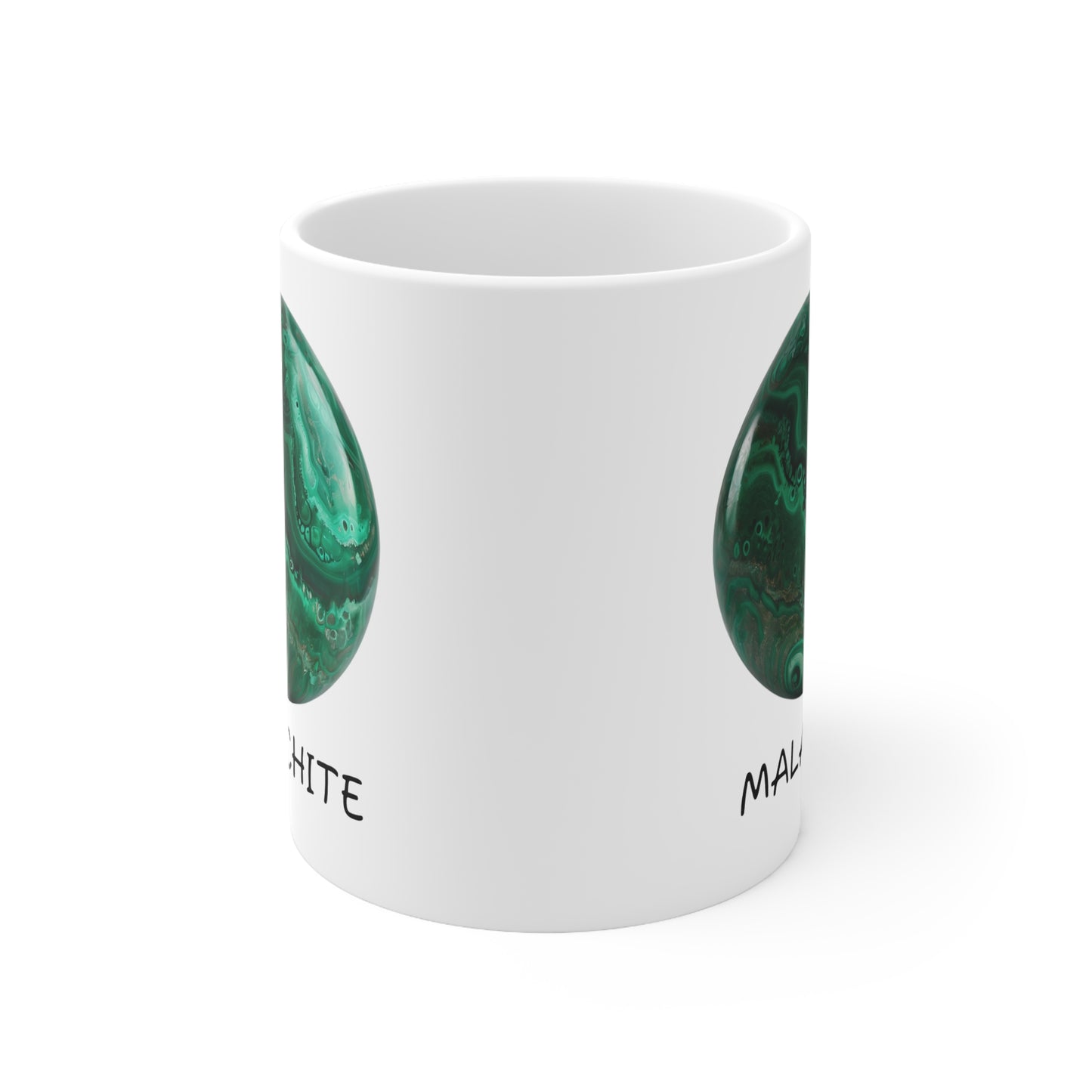 Mal's Malachite Crystal Collection Ceramic Mug, Coffee Cup