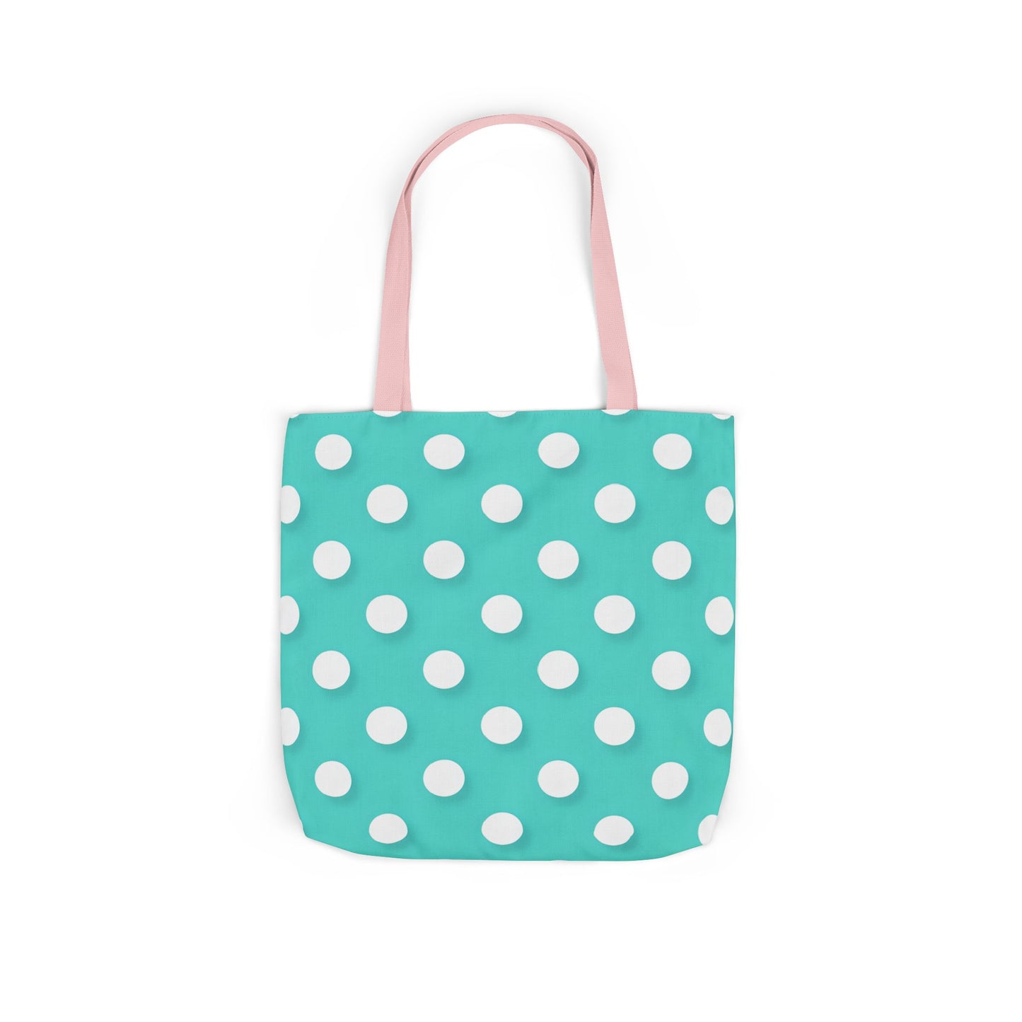 Albert's Aqua Polka Dot Tote Bag