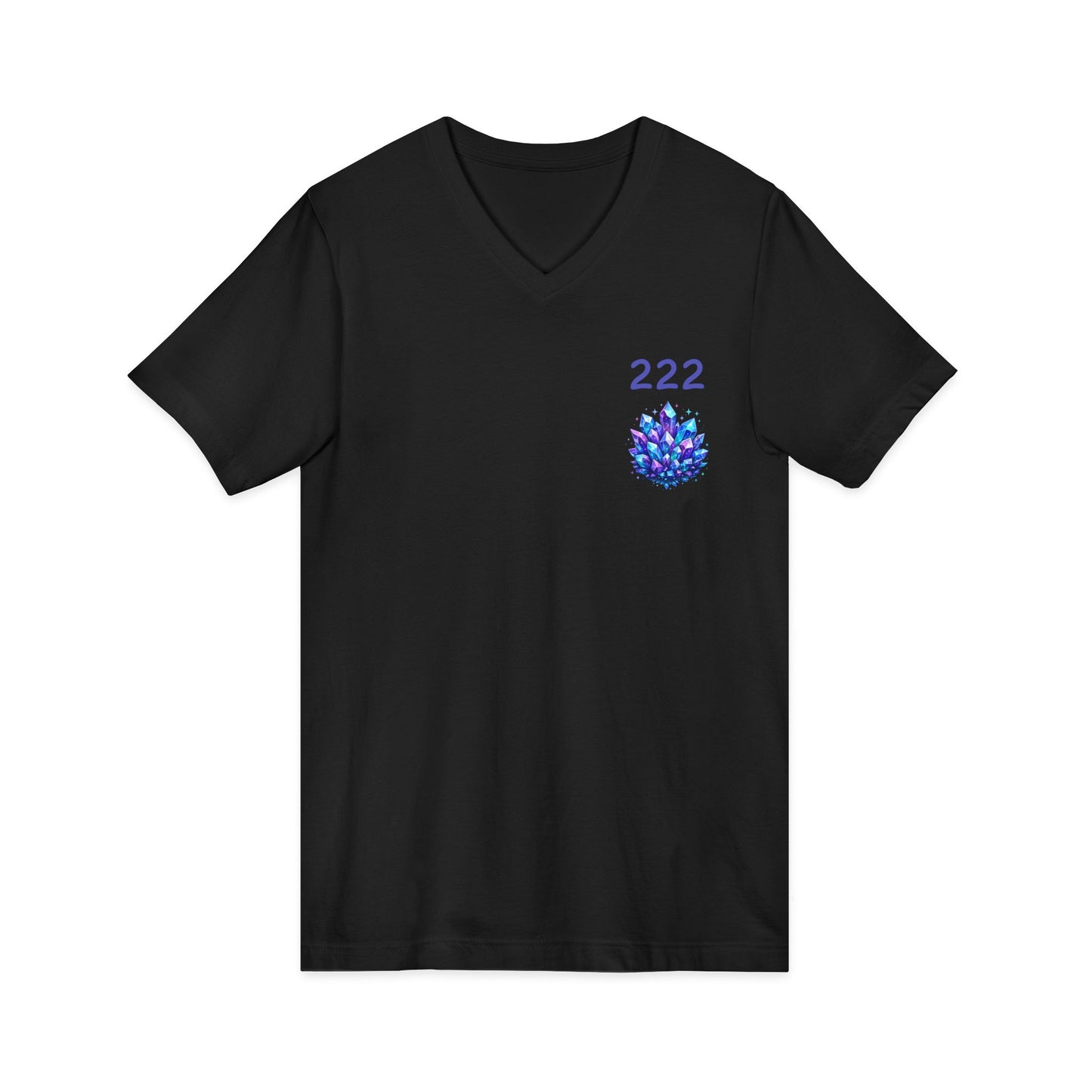 222 Crystal V-Neck Adult Shirt