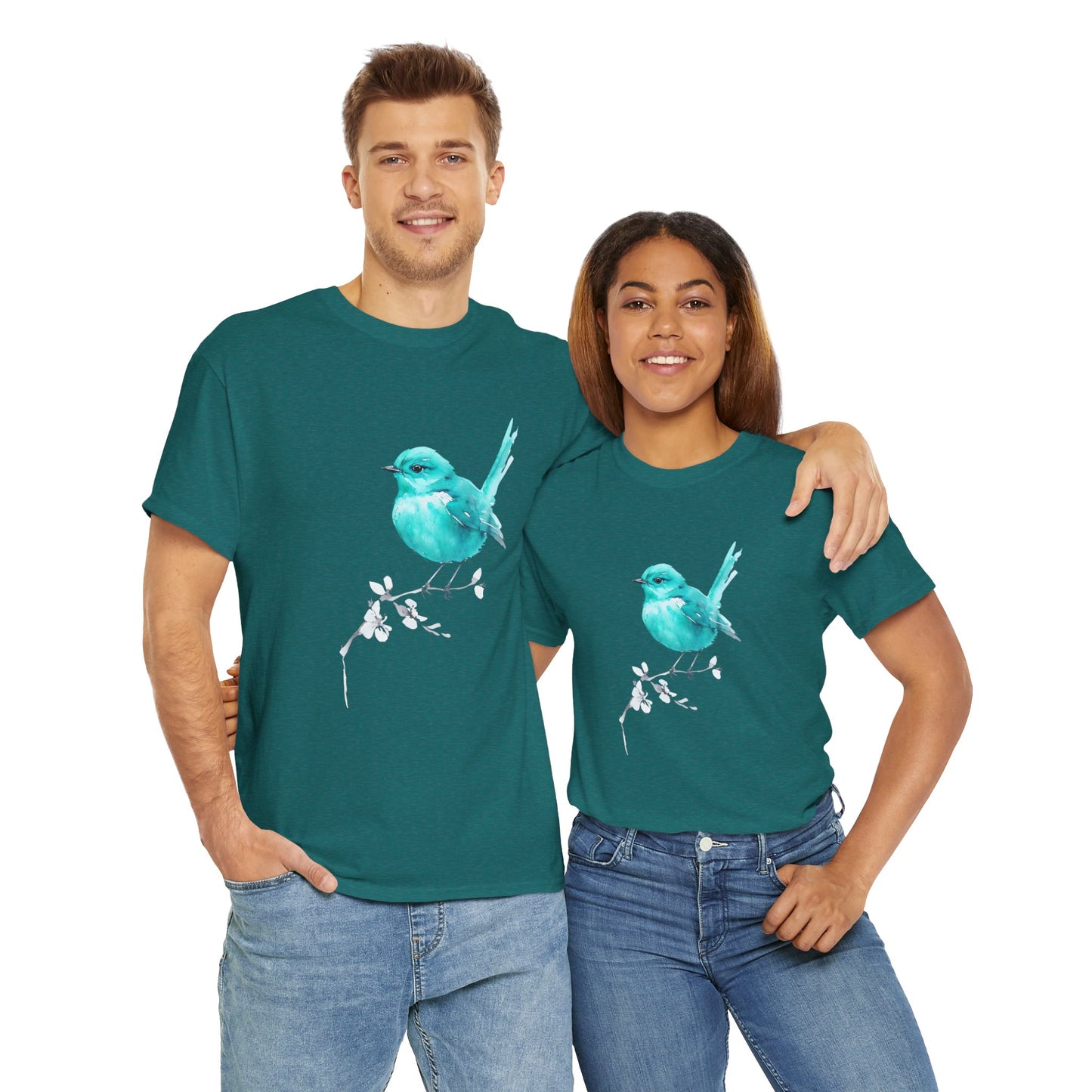 Tommy's Turquoise Bird Adult Shirt