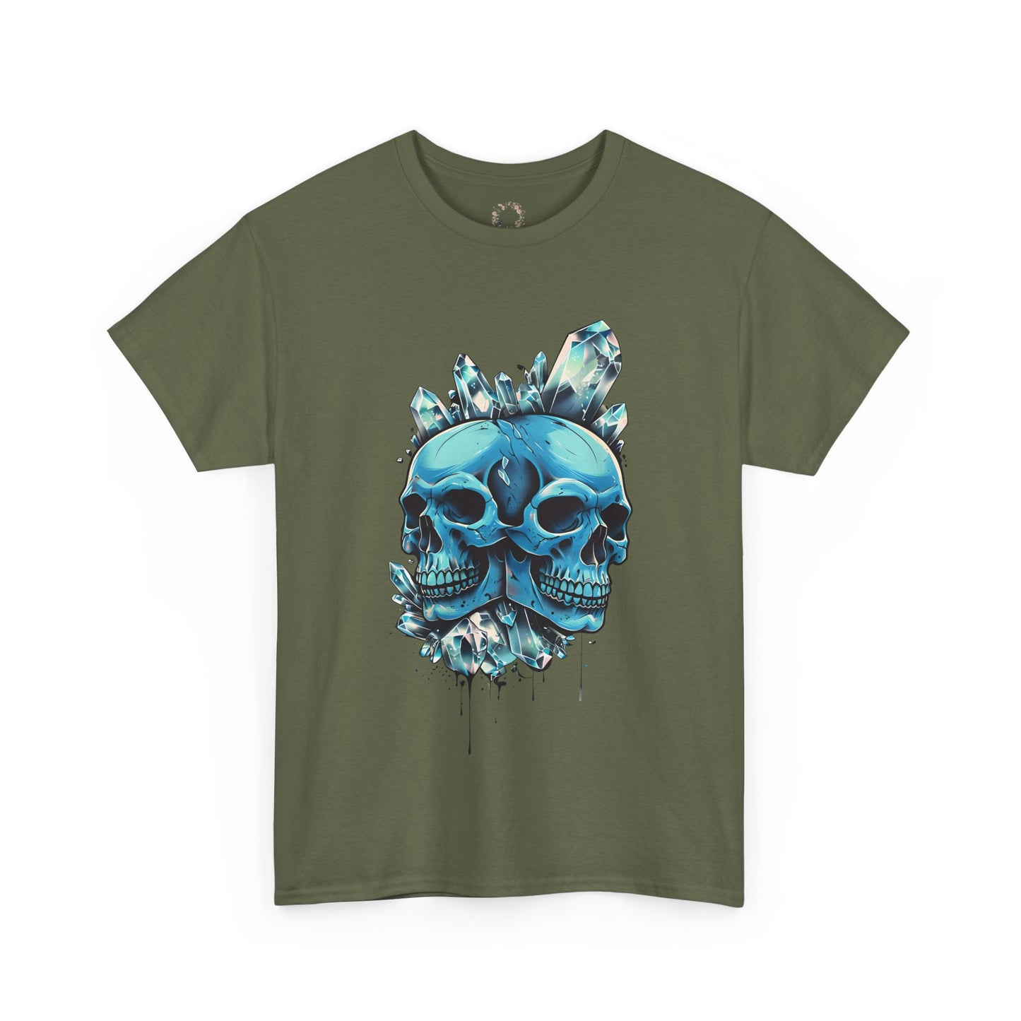 Buzz's Blue Double Skull Adult Shirt