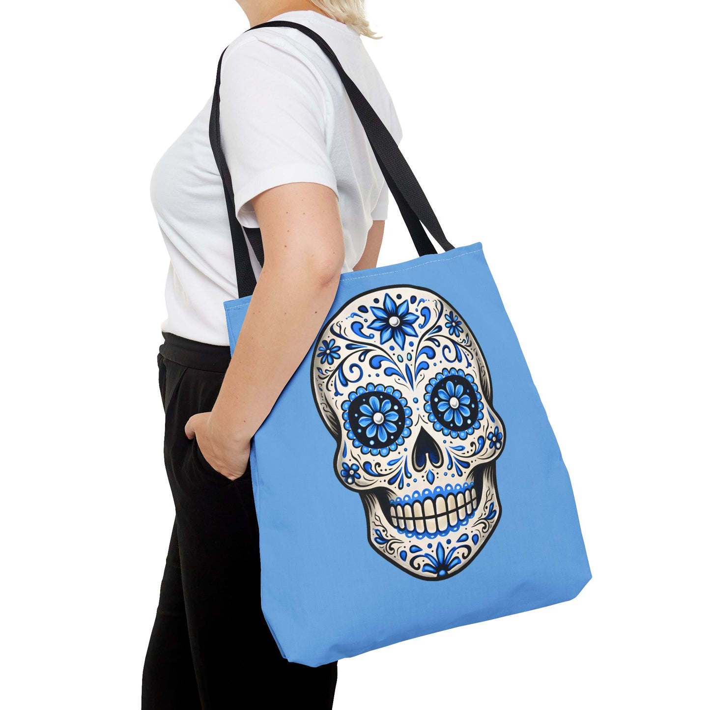 Brenda's Blue Sugar Skull Tote Bag