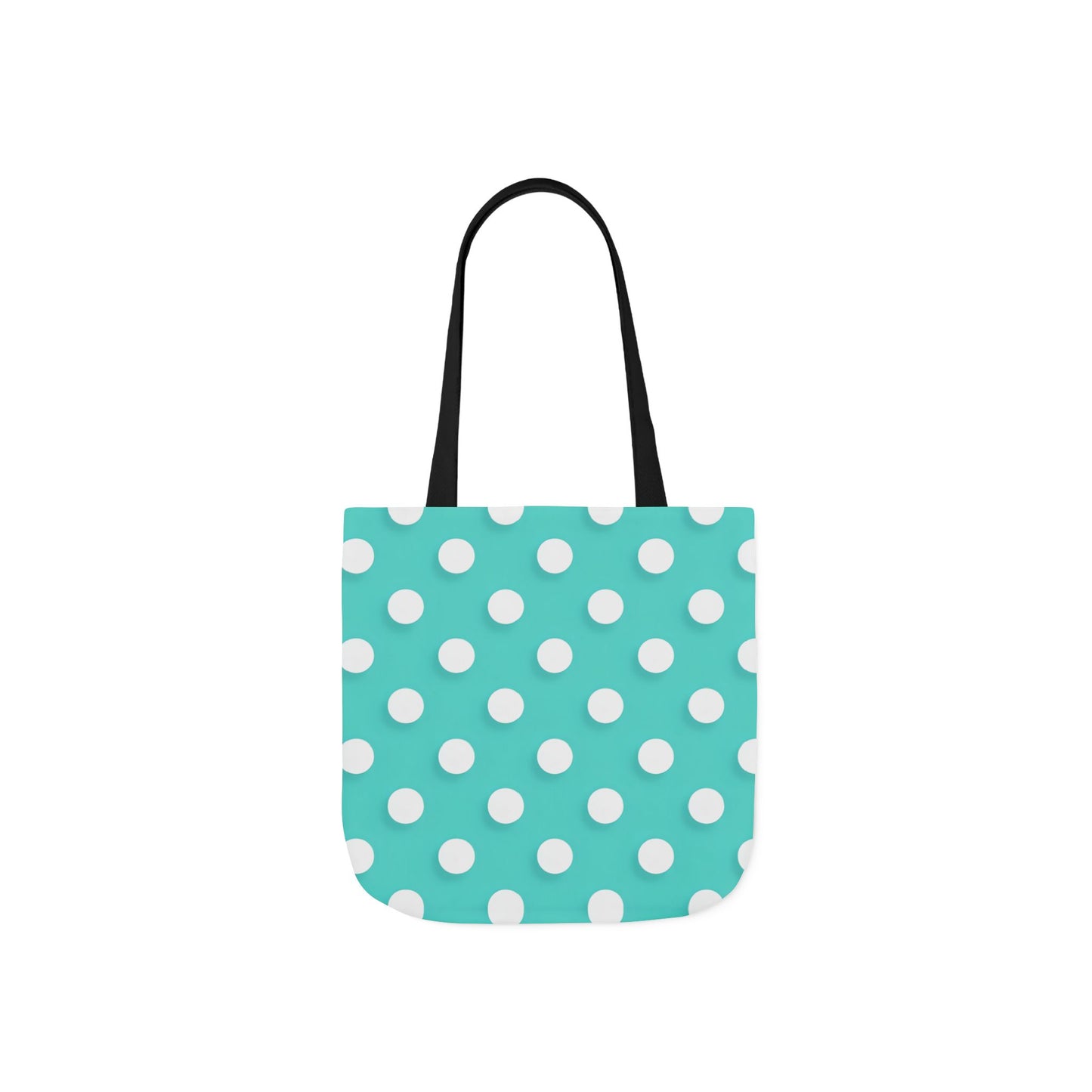 Albert's Aqua Polka Dot Tote Bag