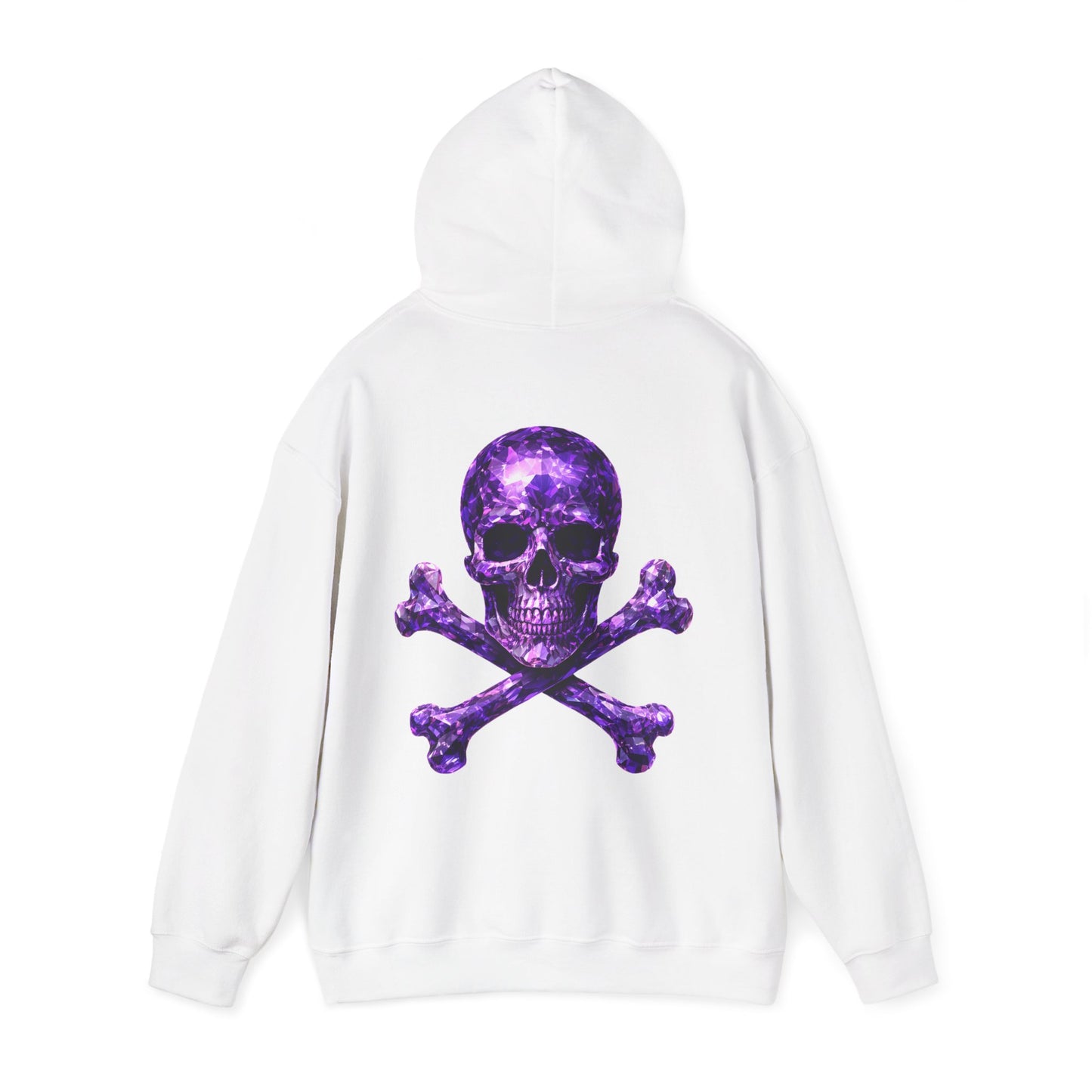 Amethyst Skull & Crossbones Adult Sweatshirt - Hooded