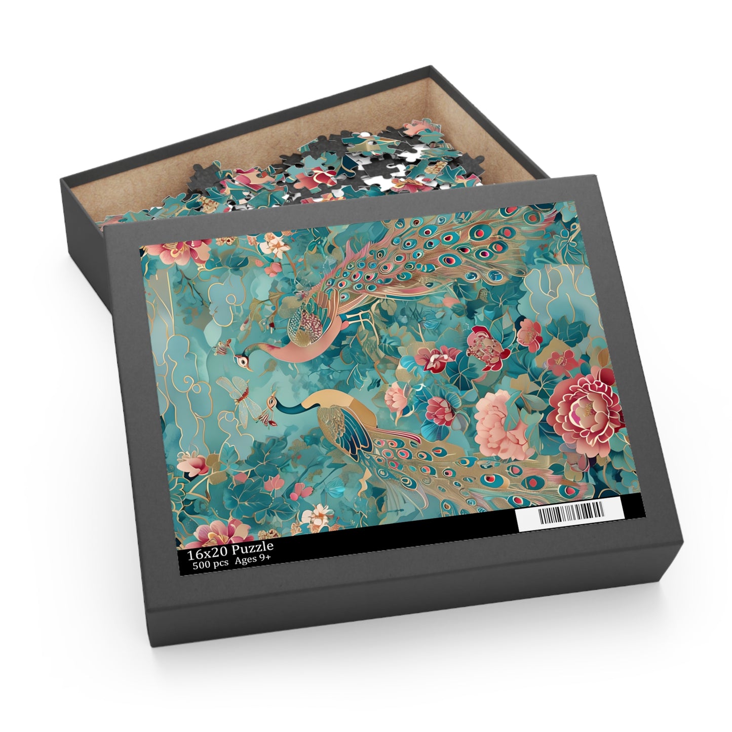 Peacock & Garden 500 Piece Jigsaw Puzzle