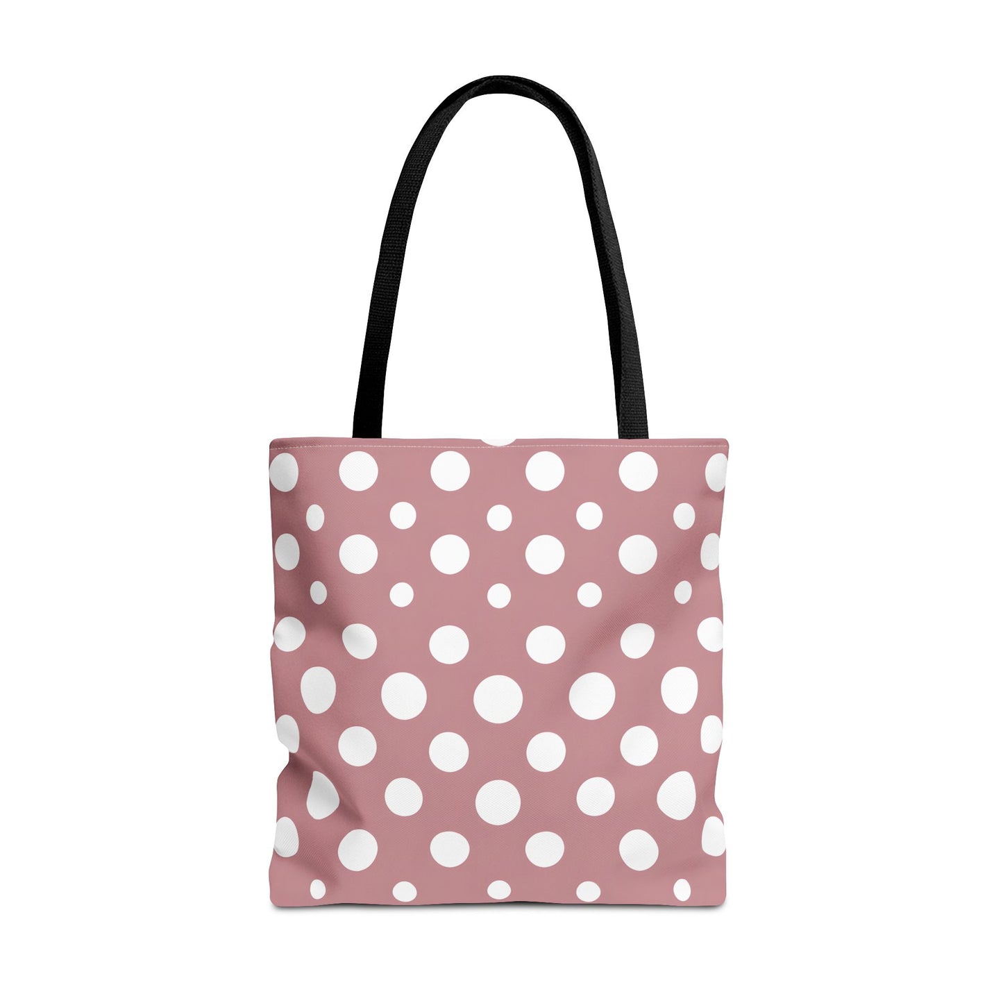 Chic Pink Polka Dot Tote Bag