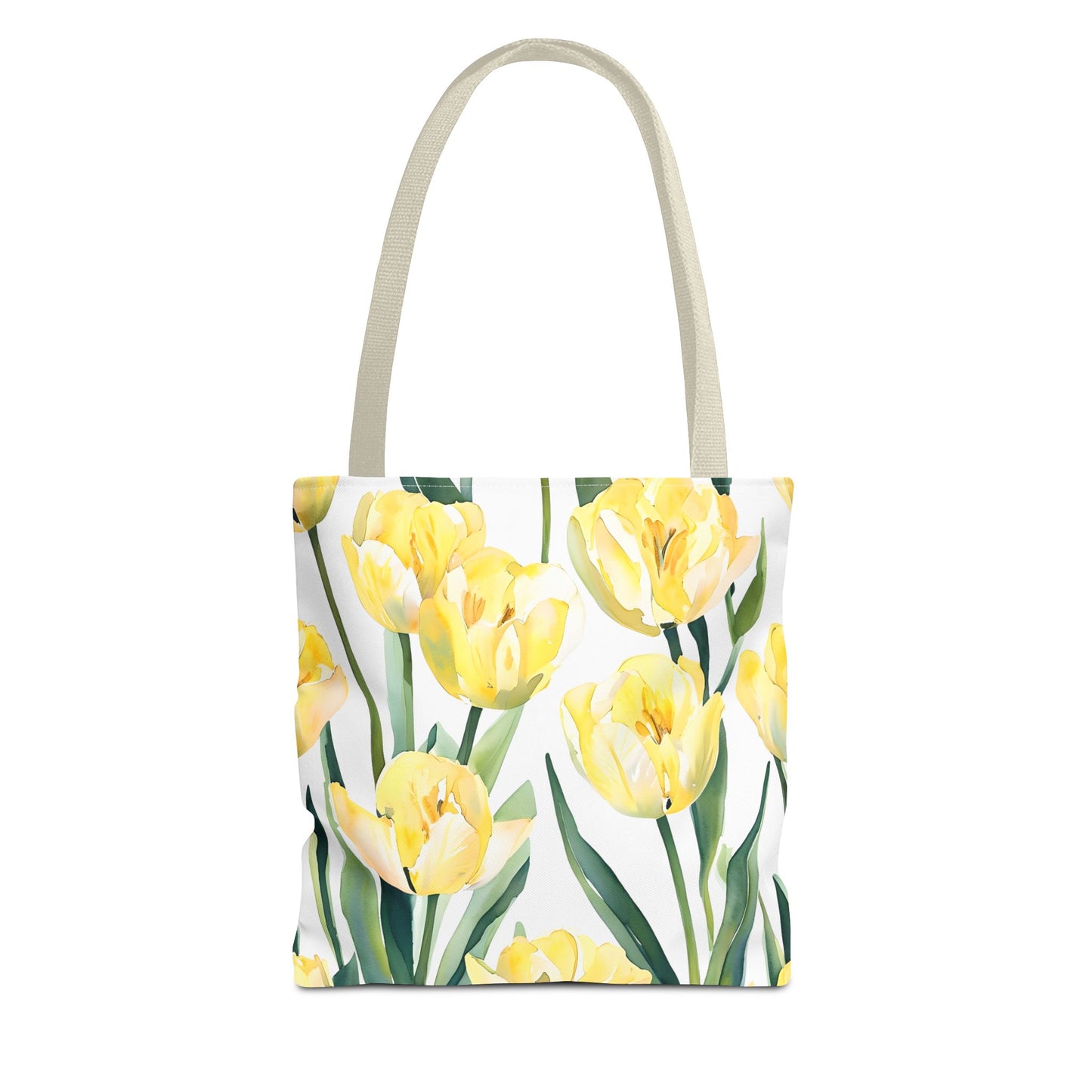 Yetta's Yellow Tulip Floral Tote Bag