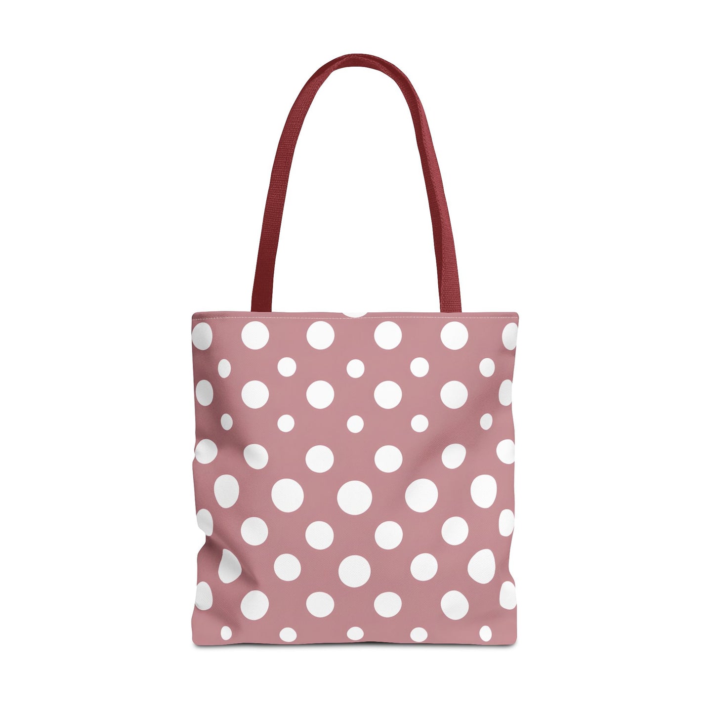 Chic Pink Polka Dot Tote Bag