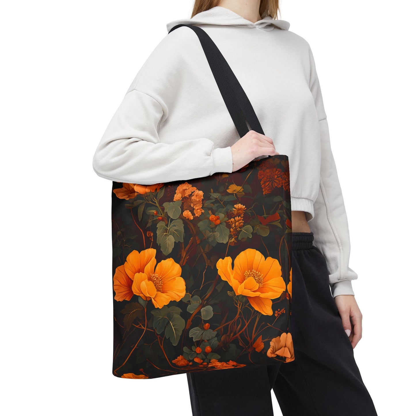 Gene's Golden Floral Tote Bag