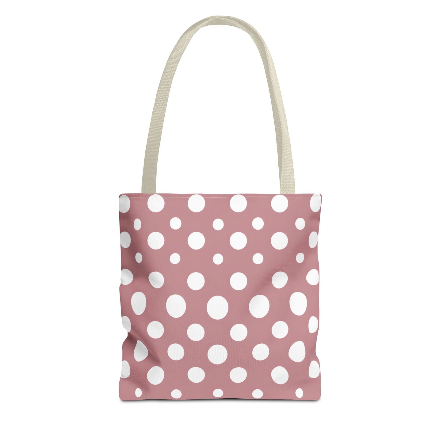 Chic Pink Polka Dot Tote Bag