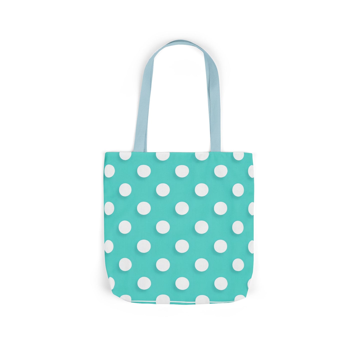 Albert's Aqua Polka Dot Tote Bag