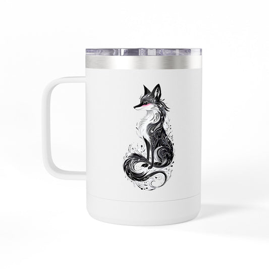 Mystic Black Fox Coffee Mug Tumbler