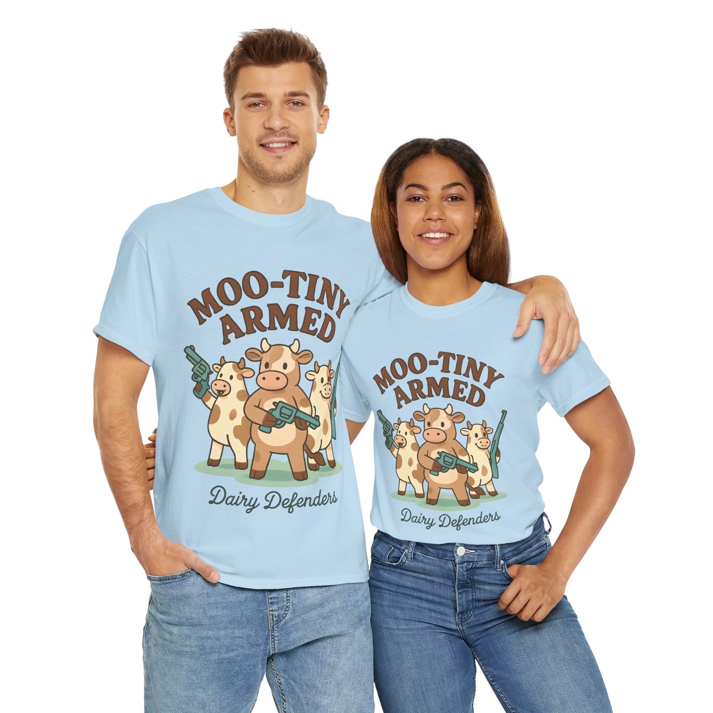 Mason's Moo-tiny Armed Dairy Defenders Adult Shirt