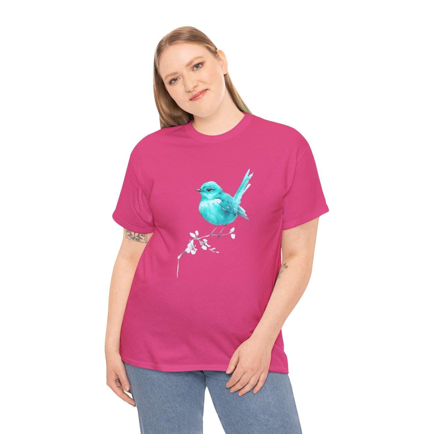 Tommy's Turquoise Bird Adult Shirt