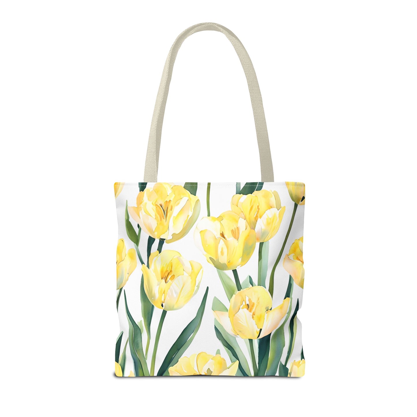 Yetta's Yellow Tulip Floral Tote Bag