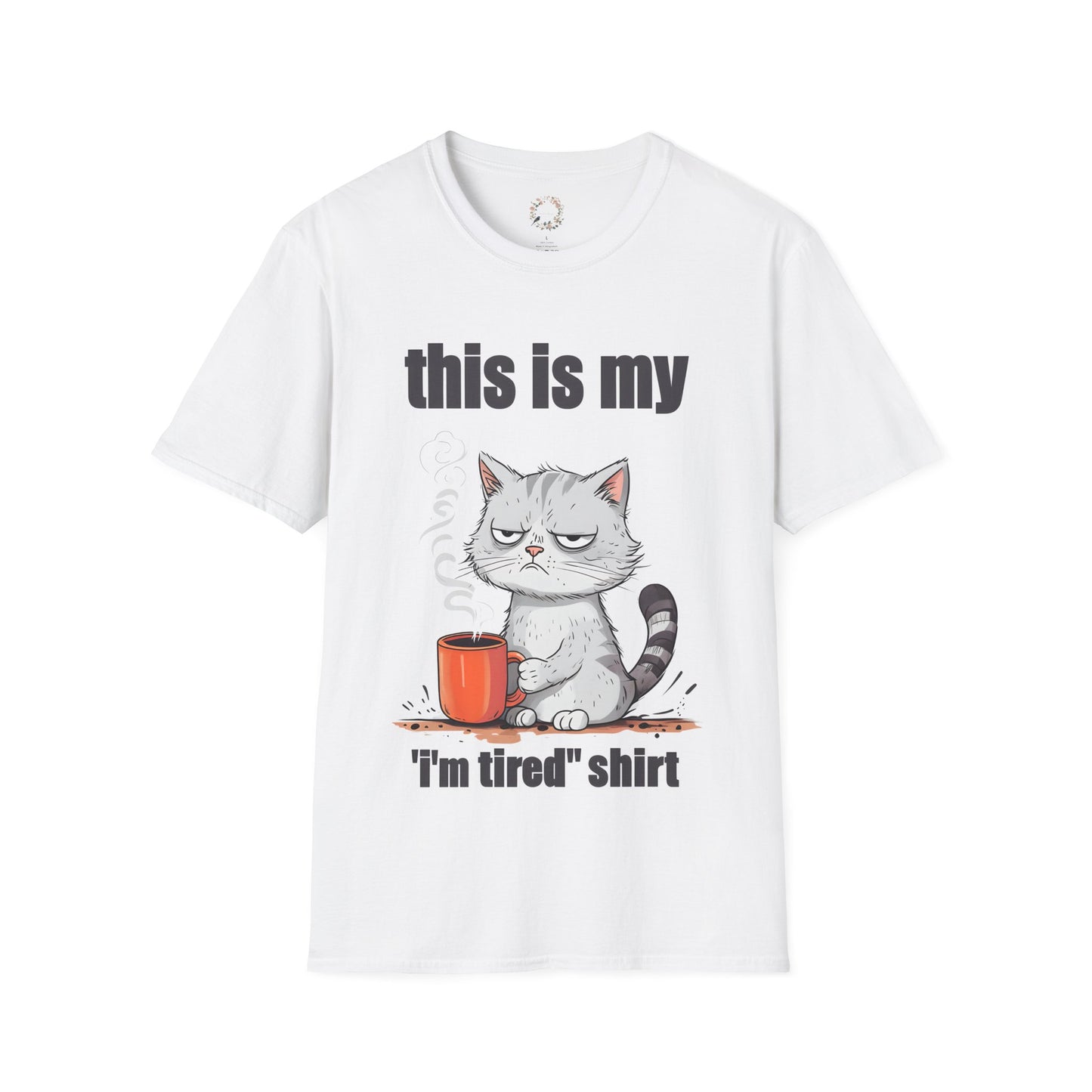 Jinx Tired Cat Adult Shirt