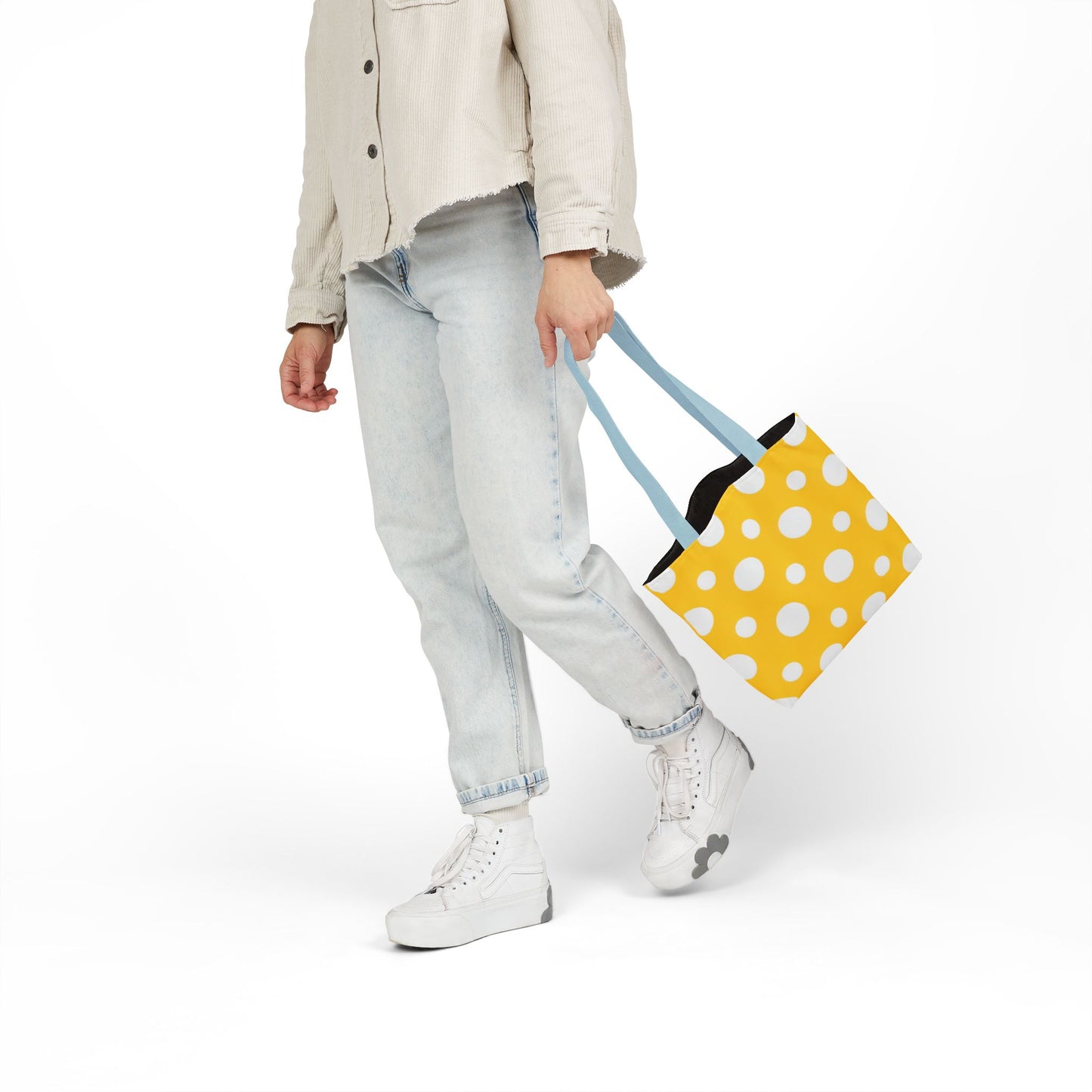 Yuki's Yellow Polka Dot Tote Bag