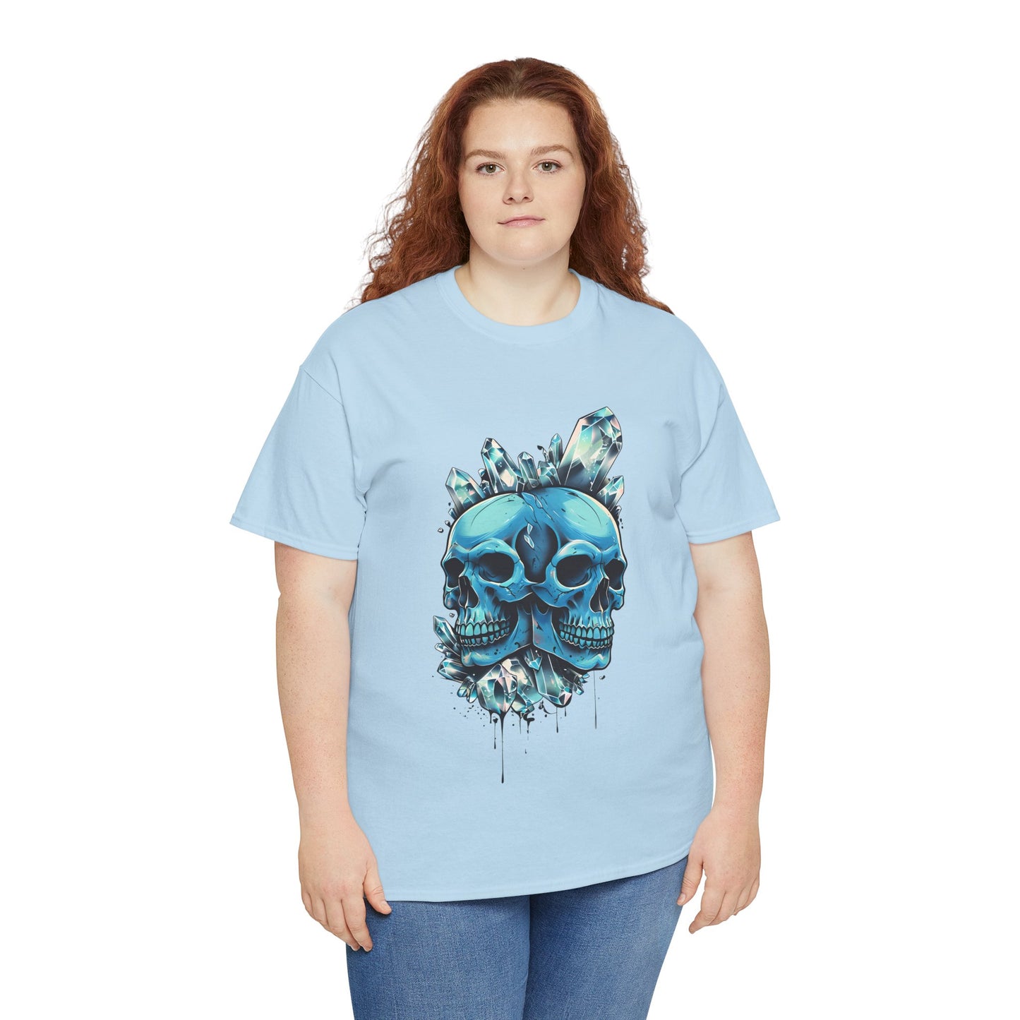Buzz's Blue Double Skull Adult Shirt
