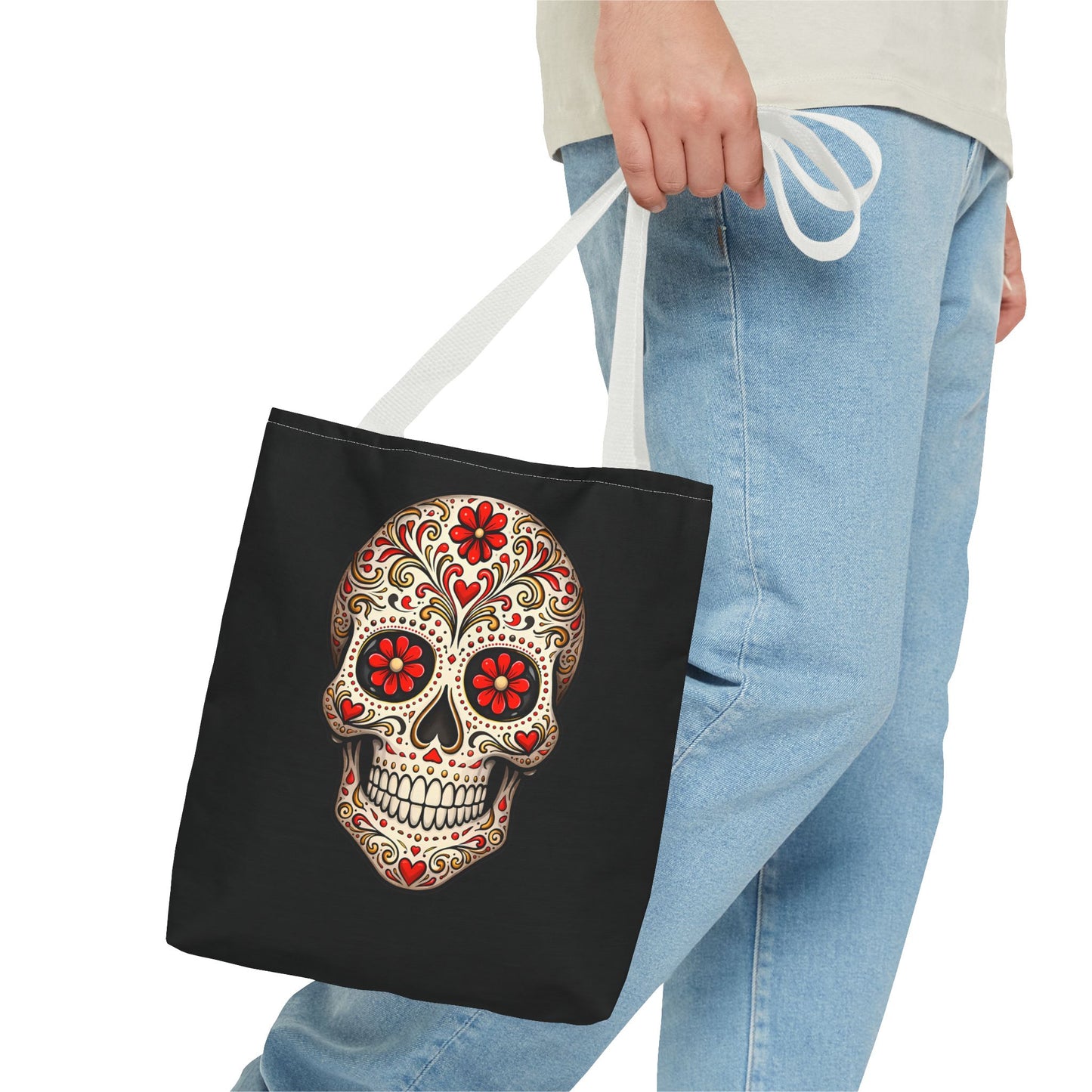 Ruby's Red Sugar Skull Tote Bag