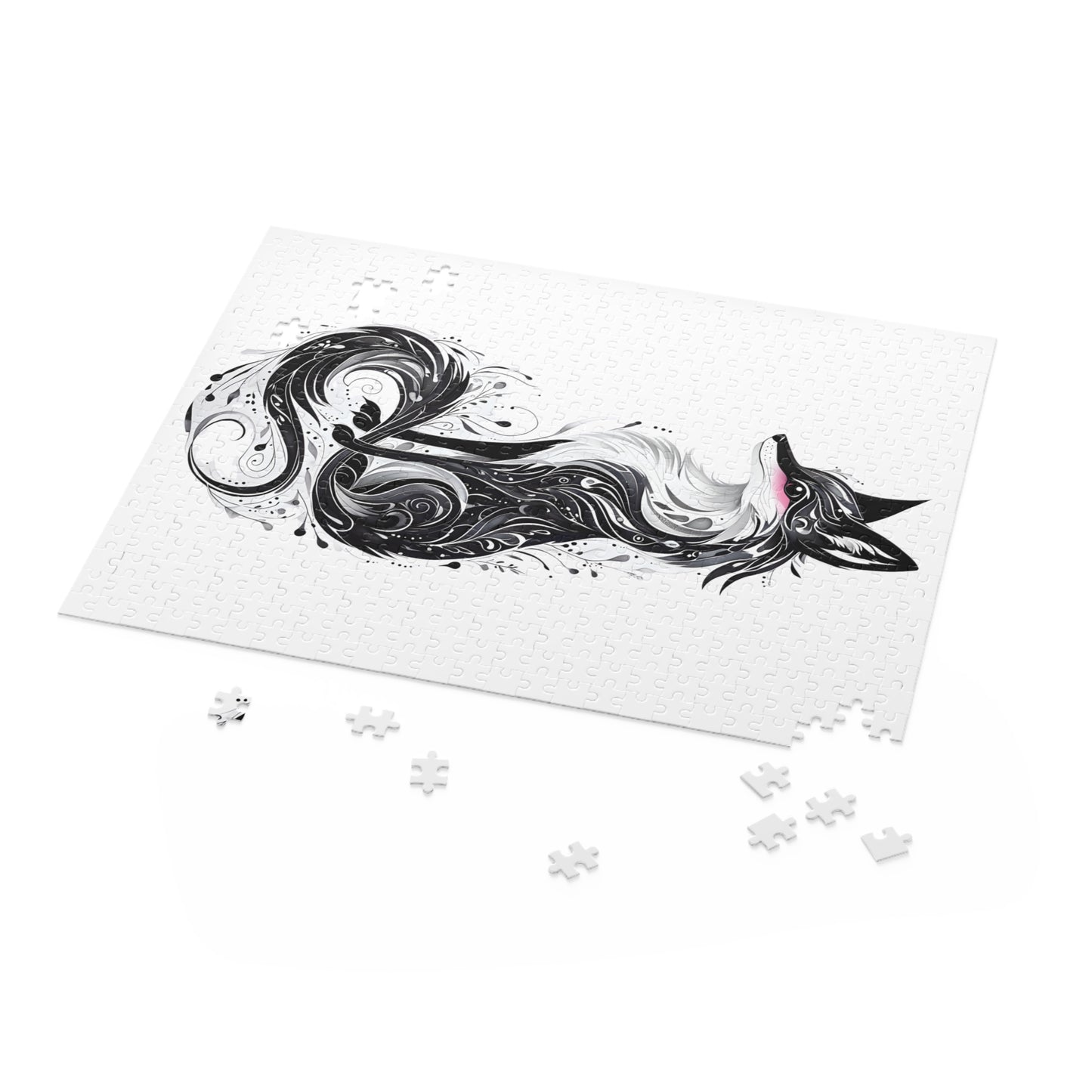 Mystic Black Fox 500 Piece Jigsaw Puzzle