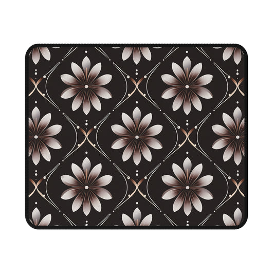 Bazza's Brown Floral Non-Slip Gaming Mouse Pad