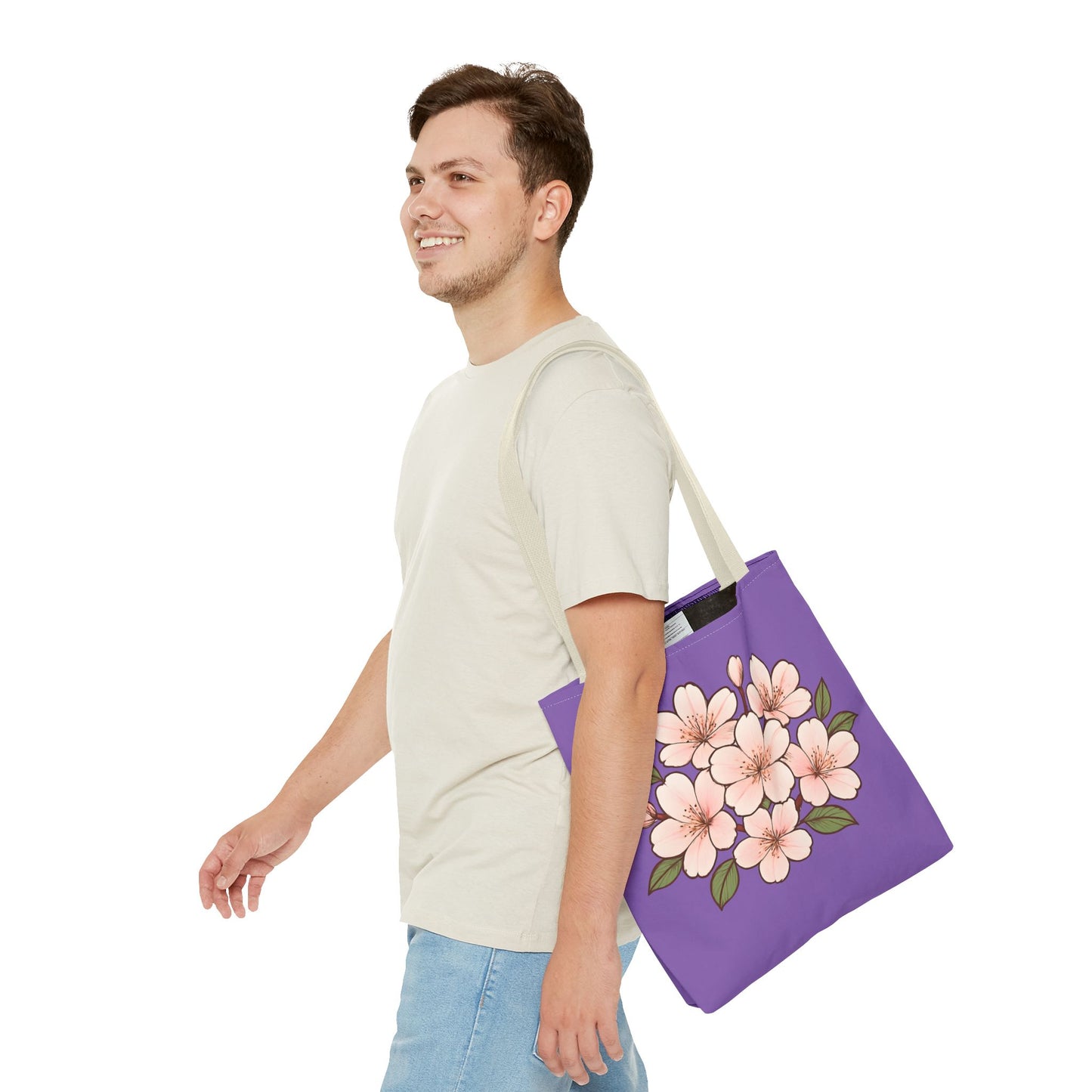 Pedro's Purple Cherry Blossom Tote Bag