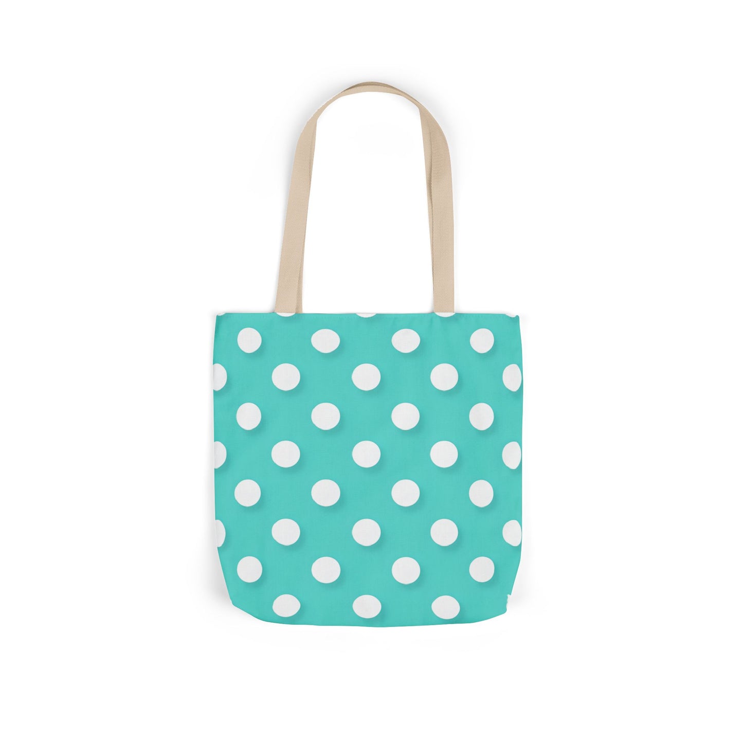 Albert's Aqua Polka Dot Tote Bag