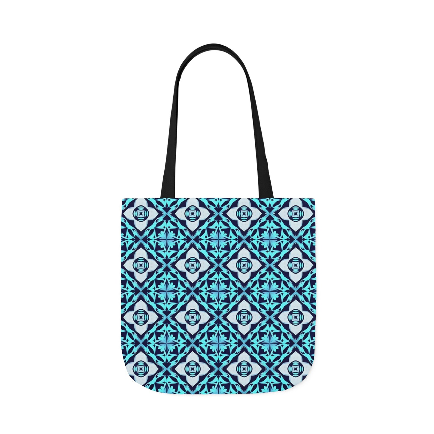 Gaia's Blue Geometric Tote Bag