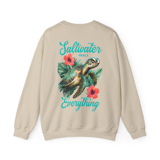 Sandy's Saltwater Heals Everything Adult Sweatshirt - Crewneck