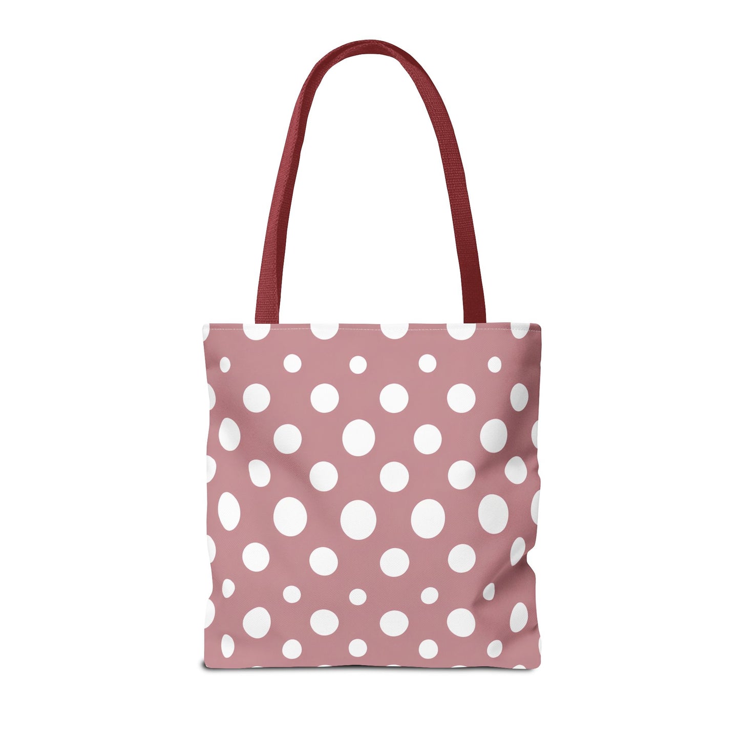 Chic Pink Polka Dot Tote Bag